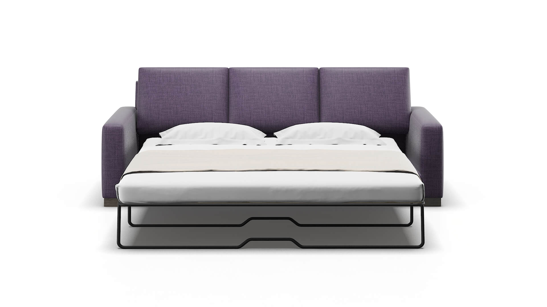 London Tess Blackberry Sofa Sleeper Espresso legs 1