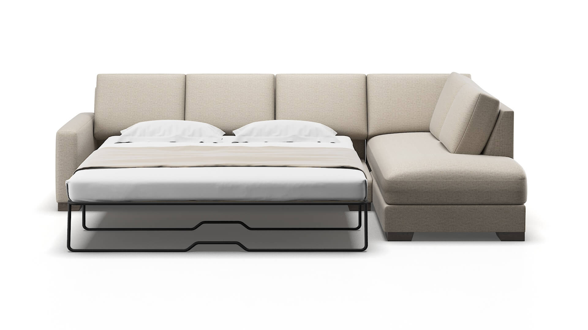 London Urban_d Steel Panel Sleeper Espresso legs 1