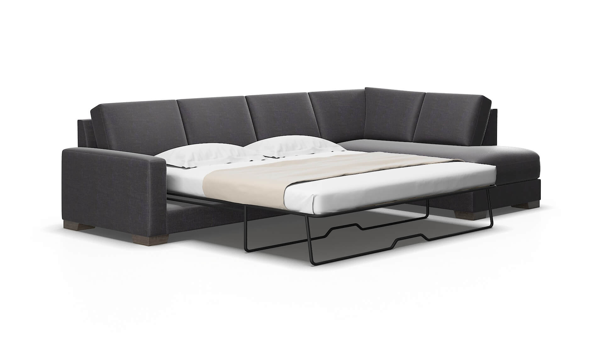 London Venus Onyx Panel Sleeper Espresso legs 2