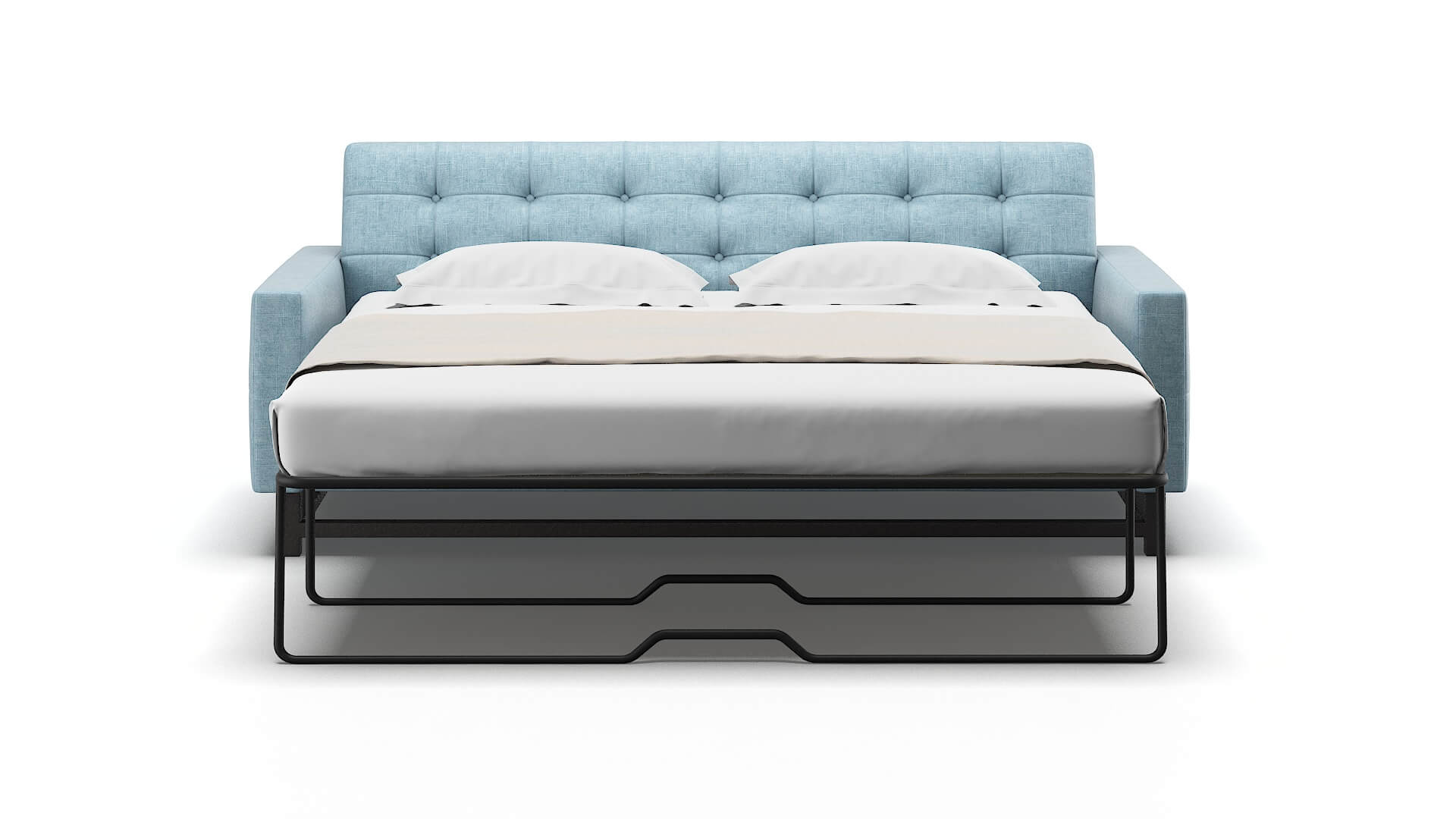 Madrid Atlas Turquoise Sofa Sleeper Espresso legs 1