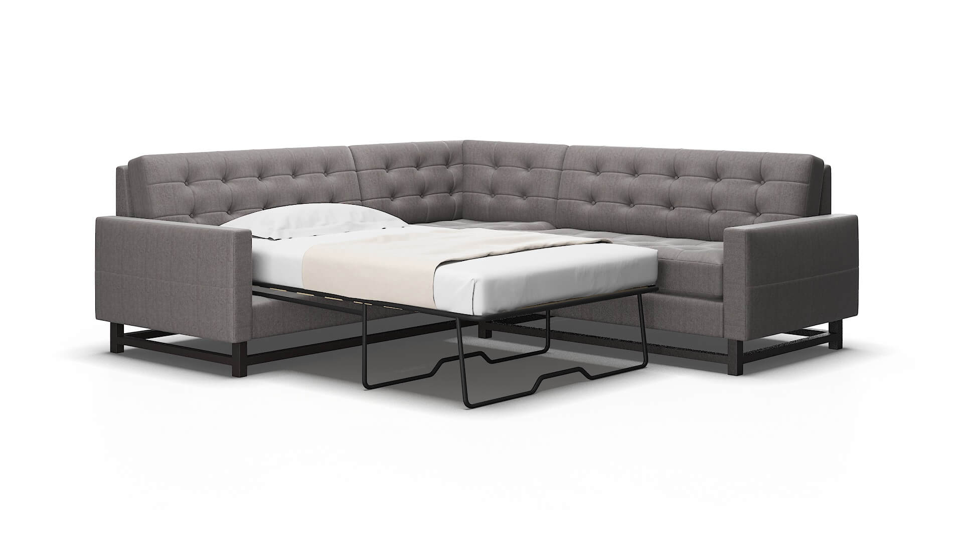 Madrid Atlas_plz silver Sectional sleeper Espresso Legs  2