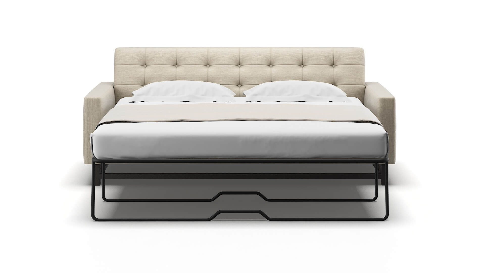 Madrid Avenger Pumice Sofa Sleeper Espresso legs 1