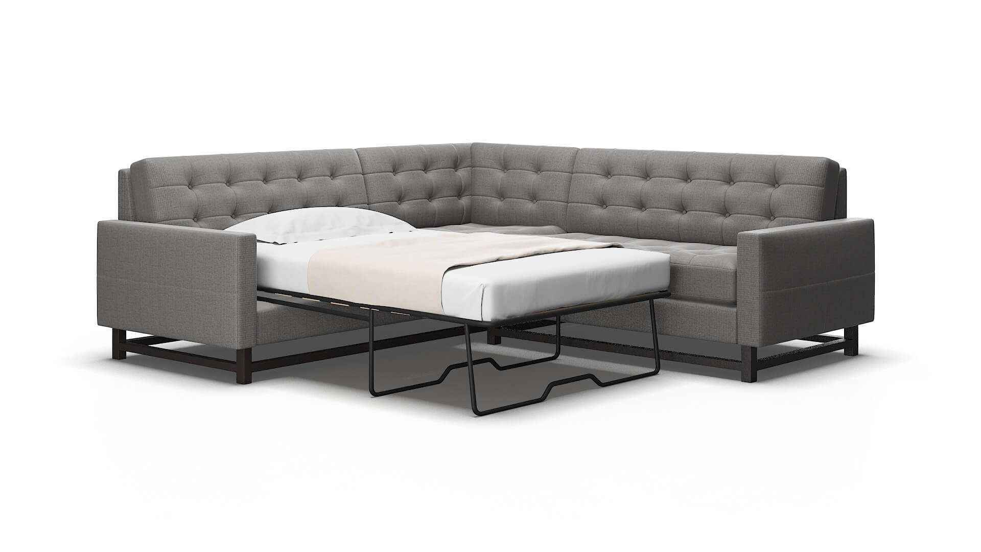 Madrid Avenger zinc Sectional sleeper Espresso Legs  2