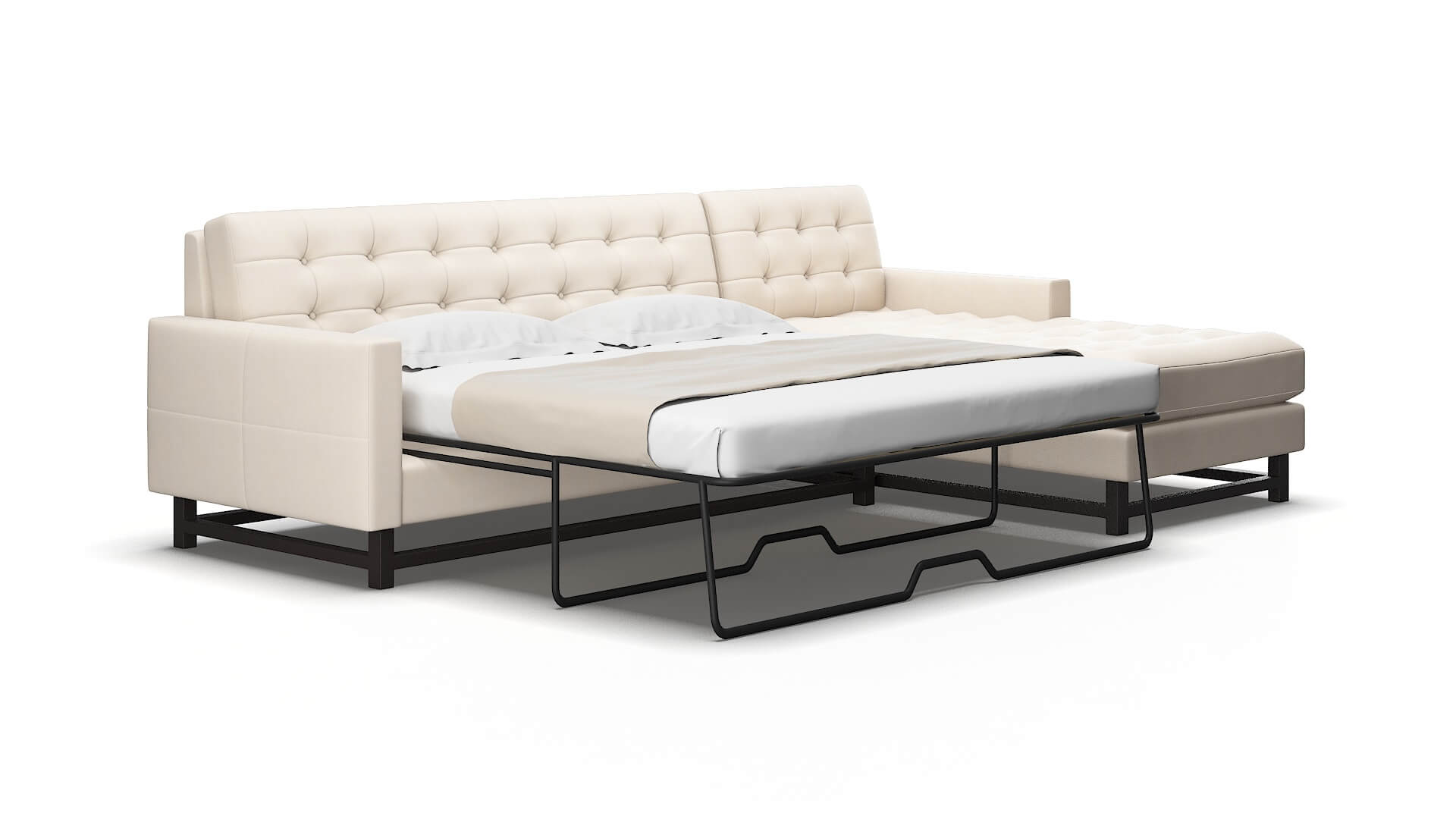 Madrid Bella buckwheat Panel sleeper Espresso Legs  2