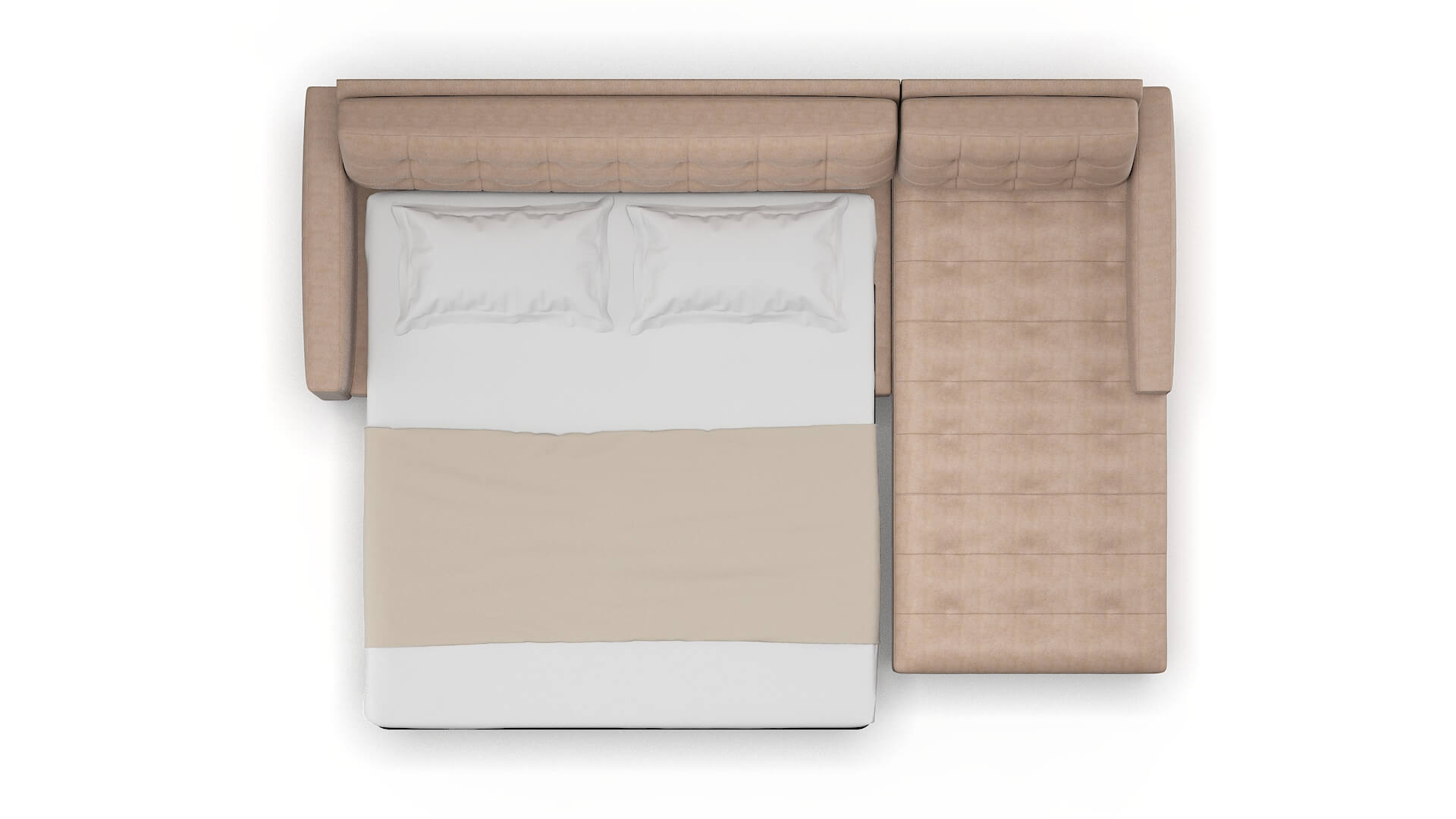 Madrid Bella Pewter Panel Sleeper Espresso legs 3