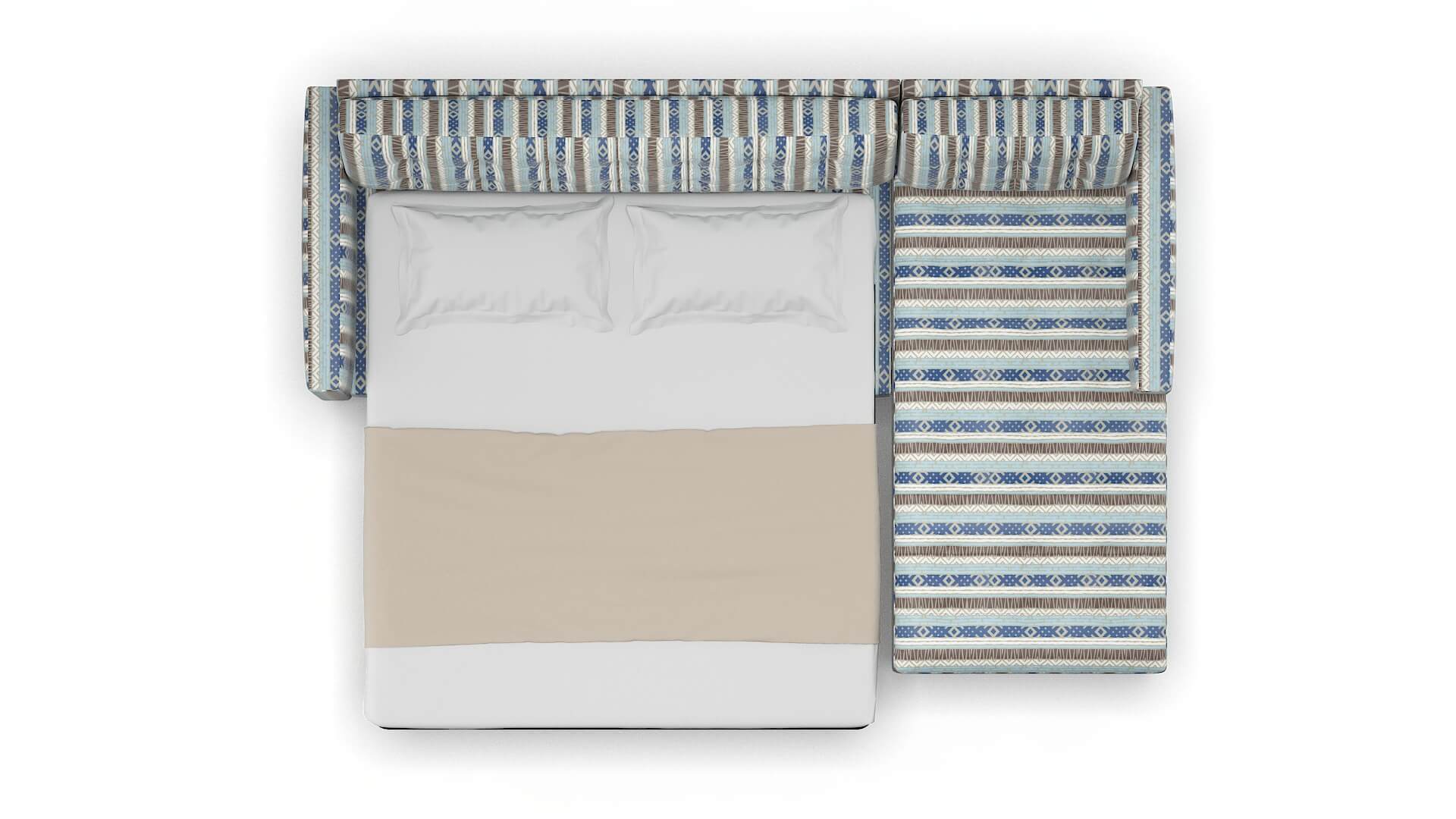 Madrid Bodhi Indigo Panel Sleeper Espresso legs 3