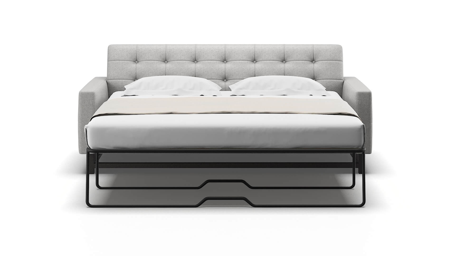 Madrid Catalina Silver Sofa Sleeper Espresso legs 1