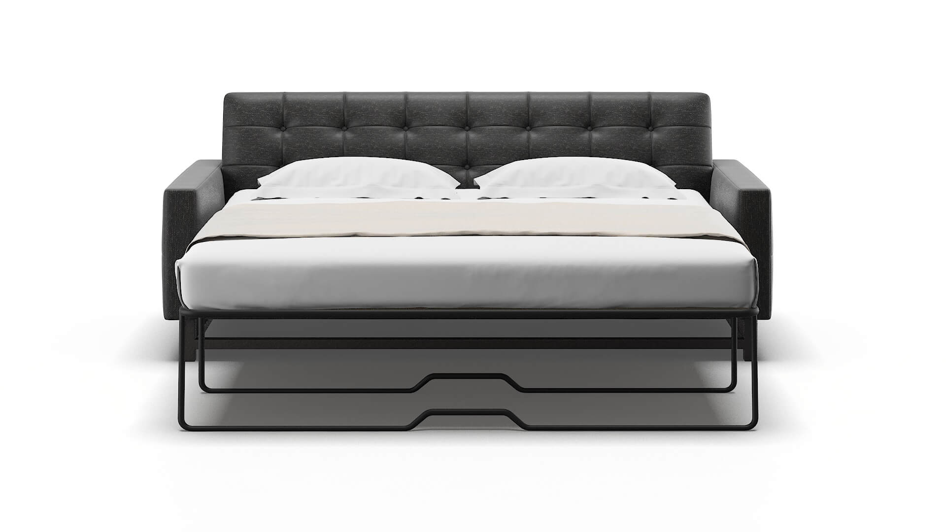 Madrid Chance Denim Sofa Sleeper Espresso legs 1