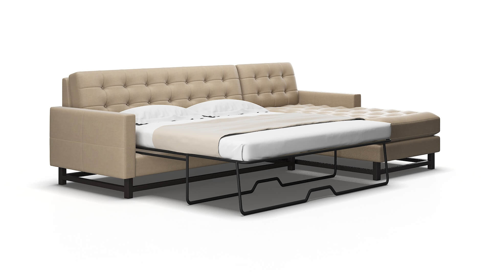 Madrid Chance Platinum Panel Sleeper Espresso legs 2