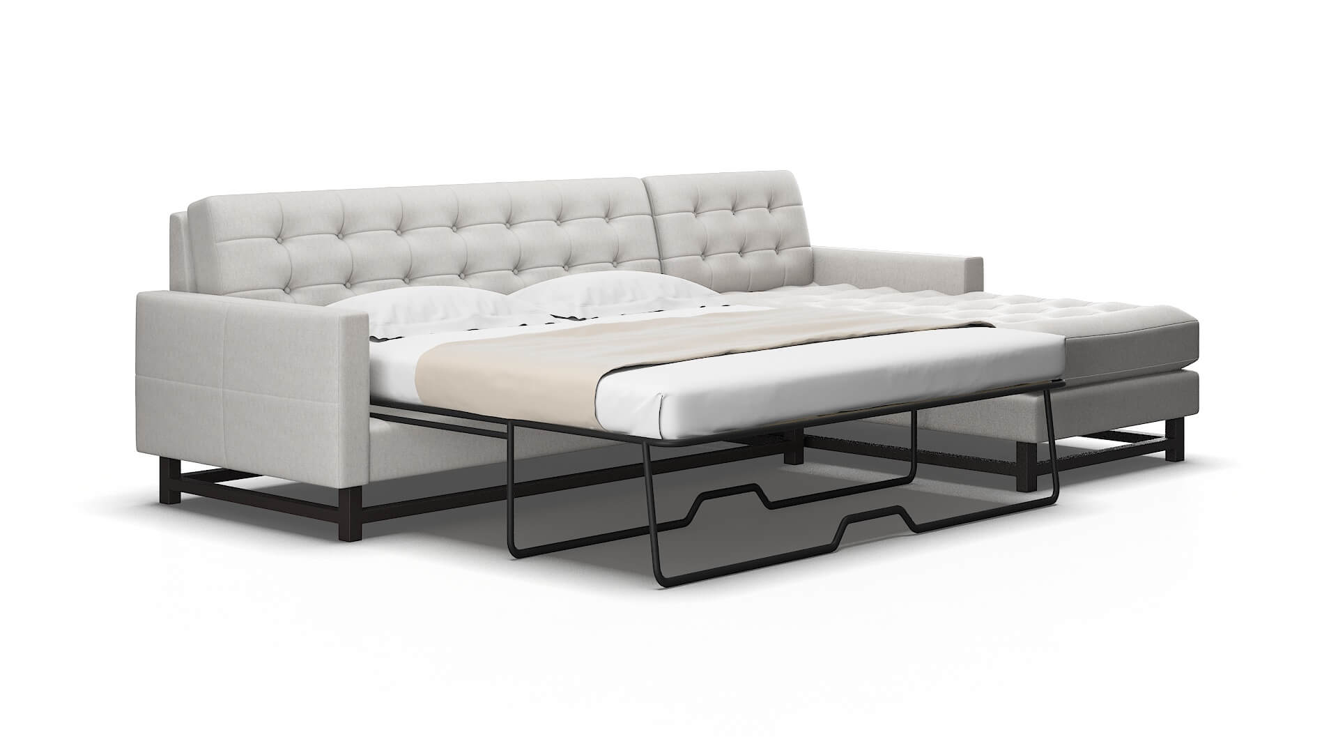 Madrid Cosmo silver Panel sleeper Espresso Legs  2
