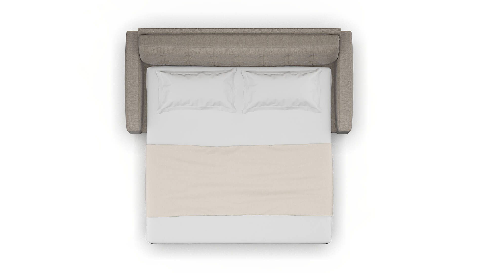 Madrid Cosmo Taupe Sofa Sleeper Espresso legs 3