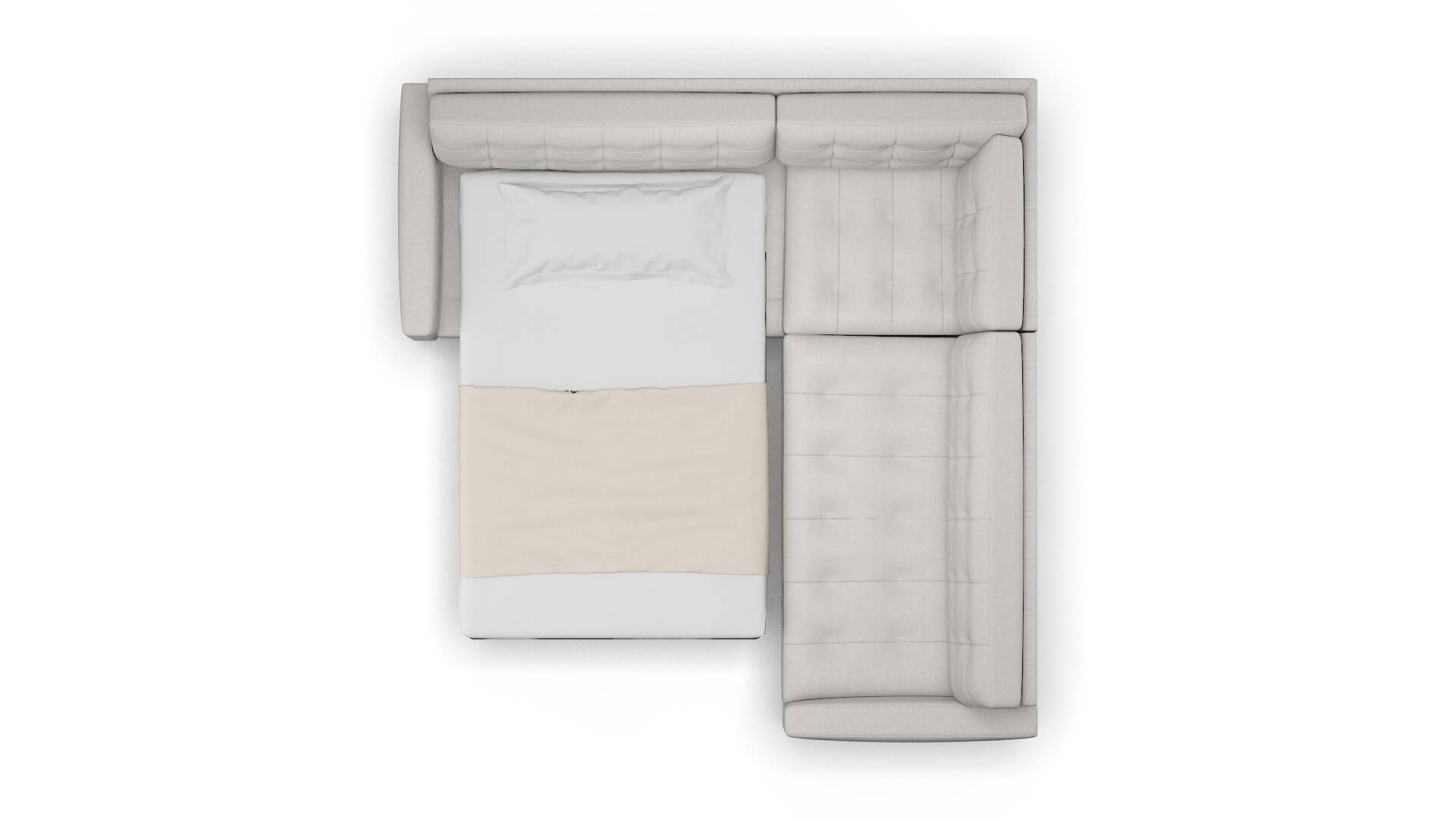 Madrid Curious Spa Sectional Sleeper Espresso legs 3