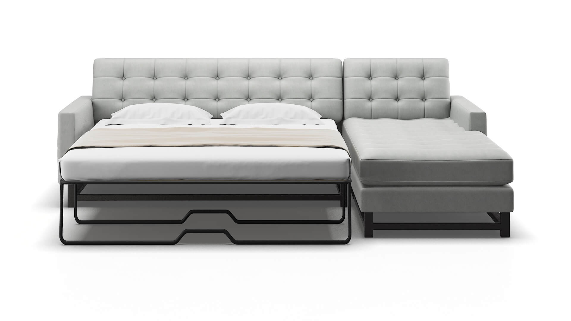 Madrid Dawson Platinum Panel Sleeper Espresso legs 1