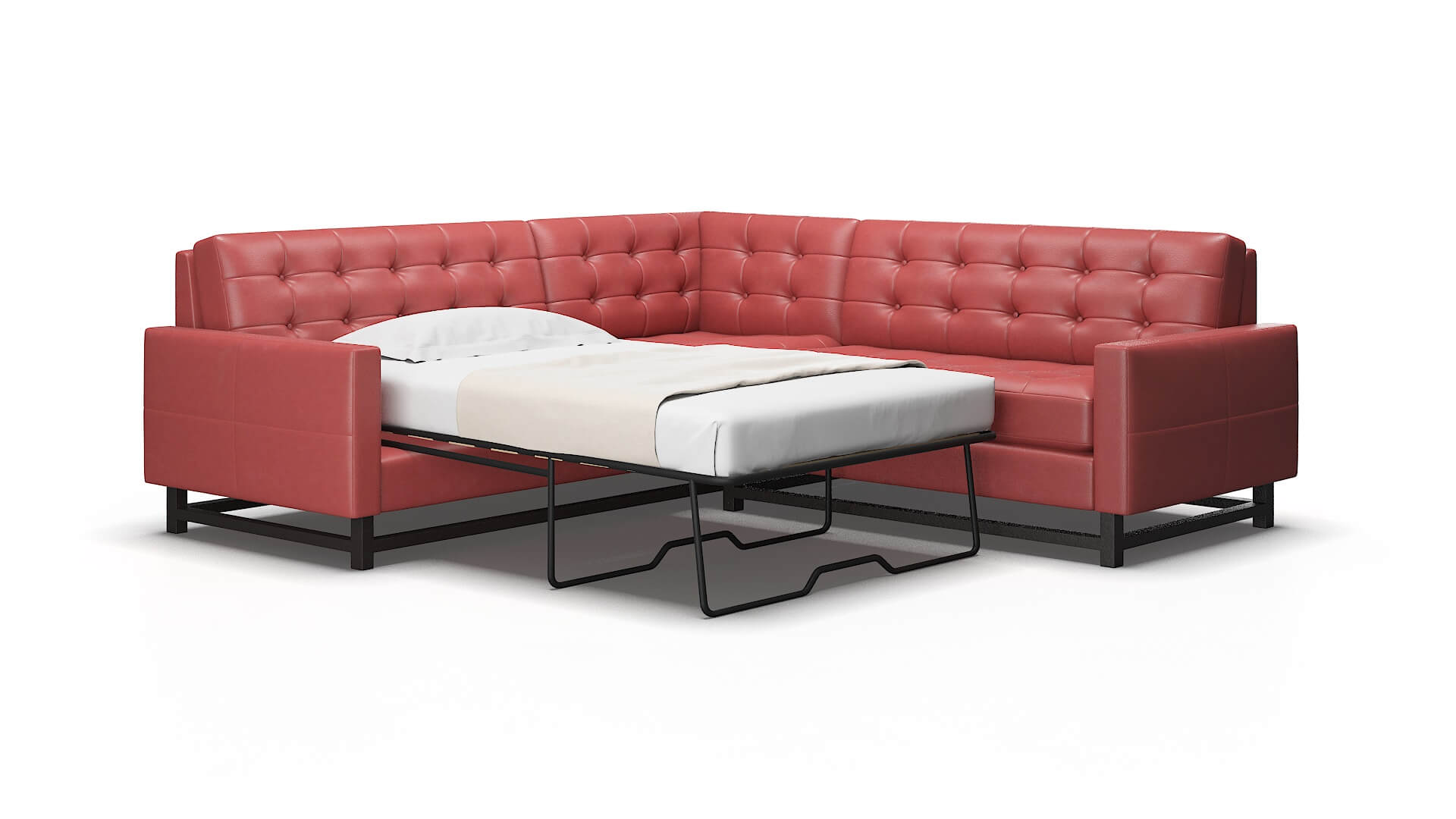 Madrid Dillion cordovan Sectional sleeper Espresso Legs  2