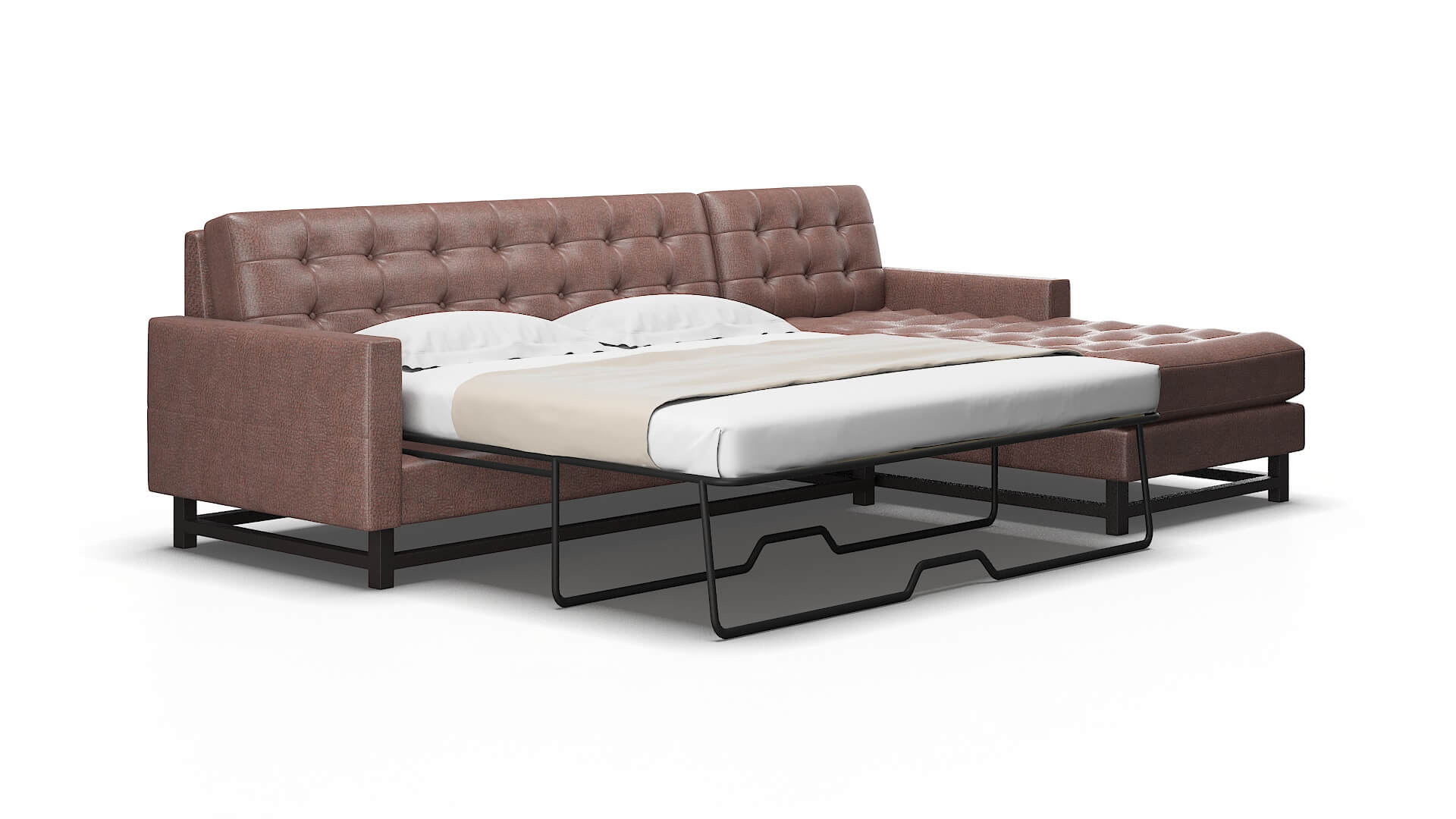 Madrid Ford Brown Panel Sleeper Espresso legs 2