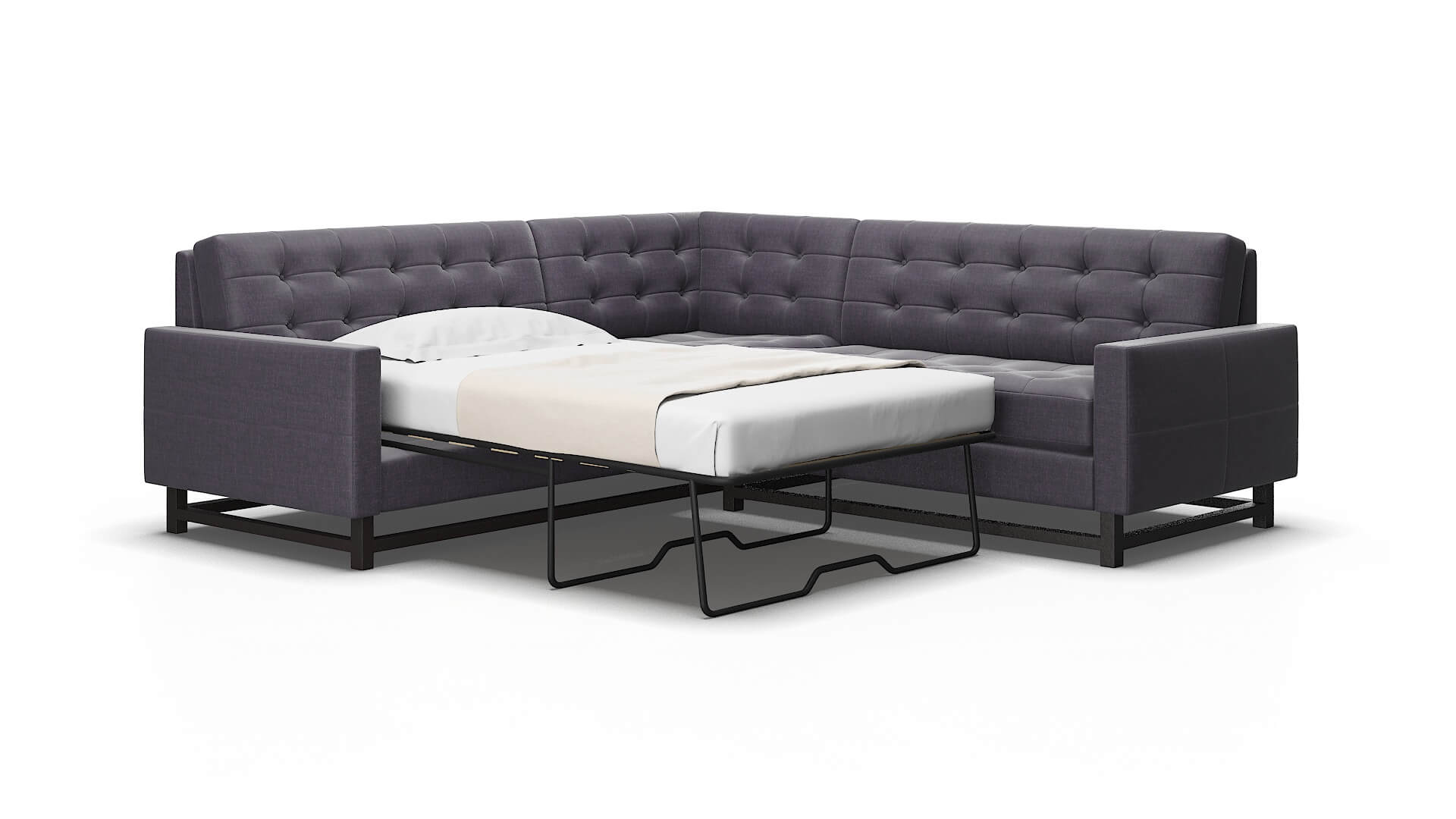 Madrid Keylargo grape Sectional sleeper Espresso Legs  2
