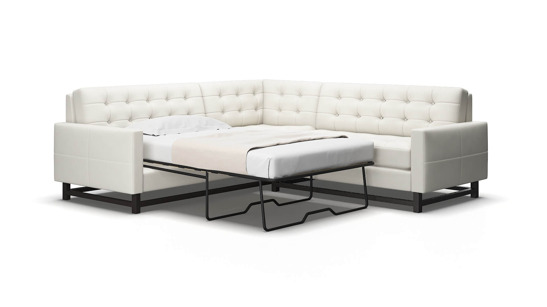 Madrid Keylargo-oatmeal Sectional sleeper Espresso Legs  2