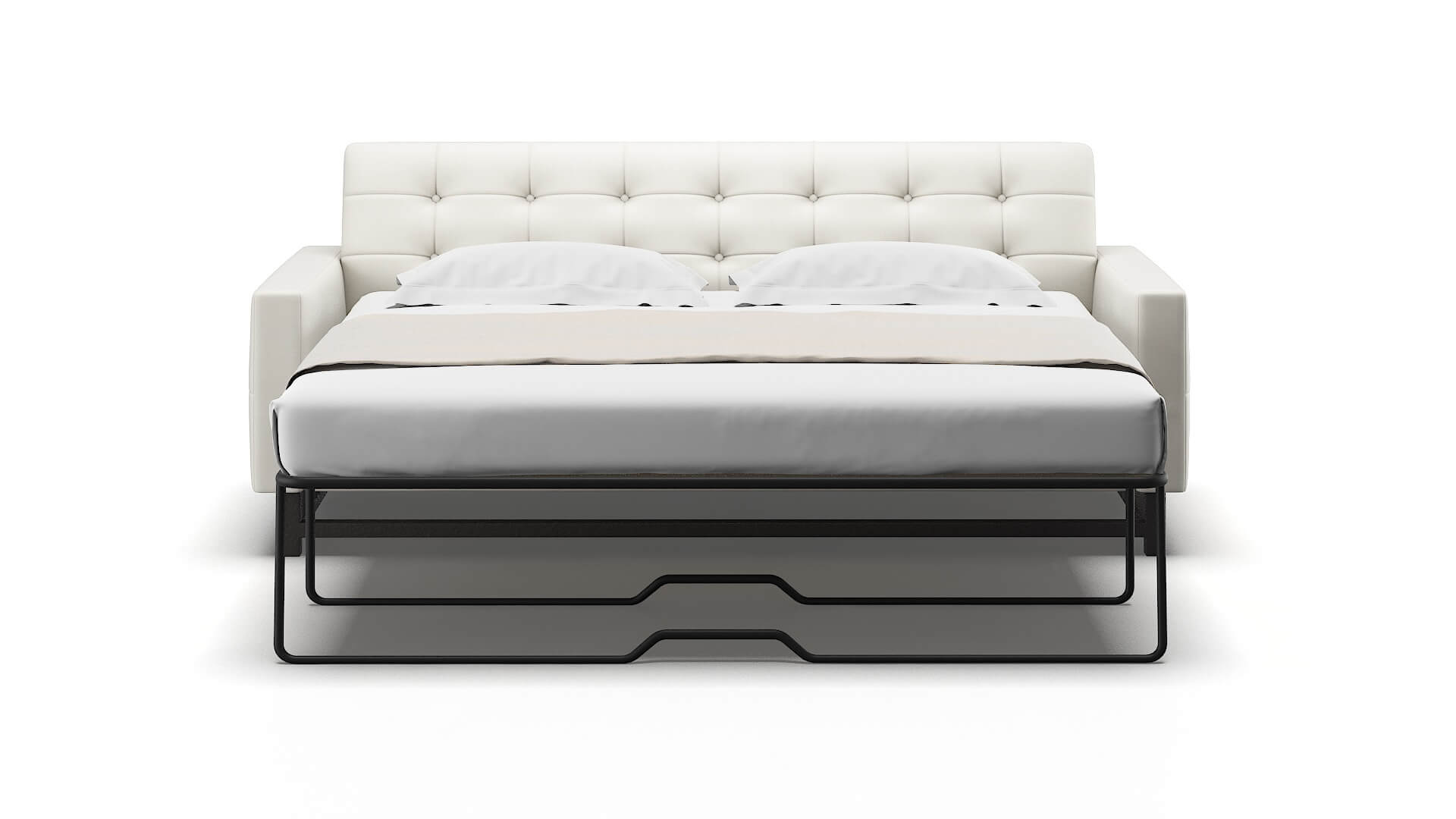 Madrid Keylargo Oatmeal Sofa Sleeper Espresso legs 1