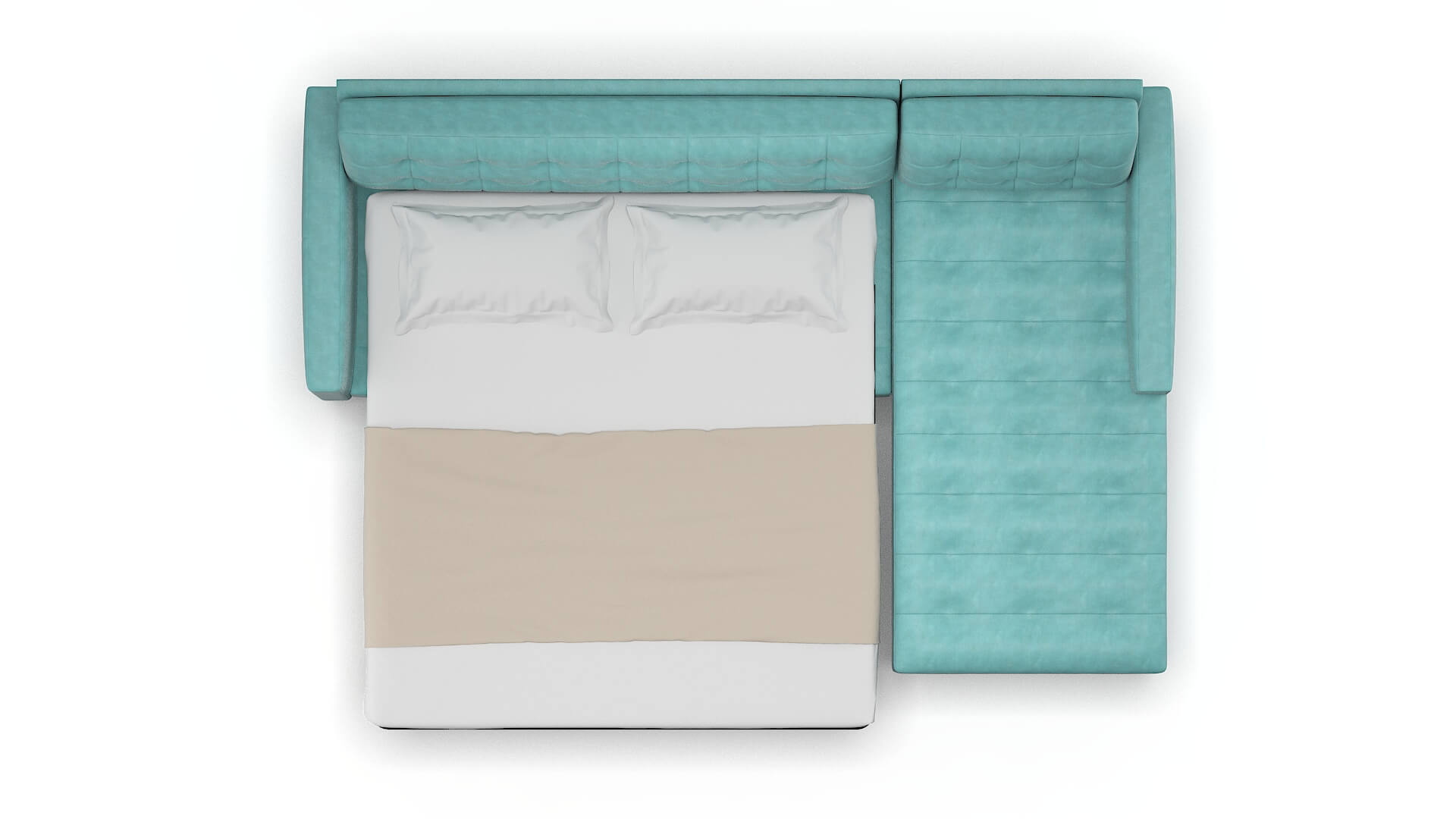 Madrid Leslie Caribbean Panel Sleeper Espresso legs 3