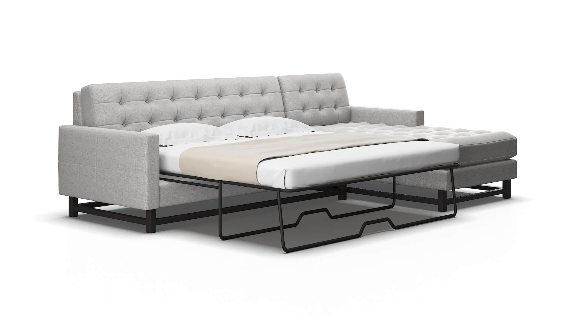 Madrid Malibu-dove Panel sleeper Espresso Legs  2