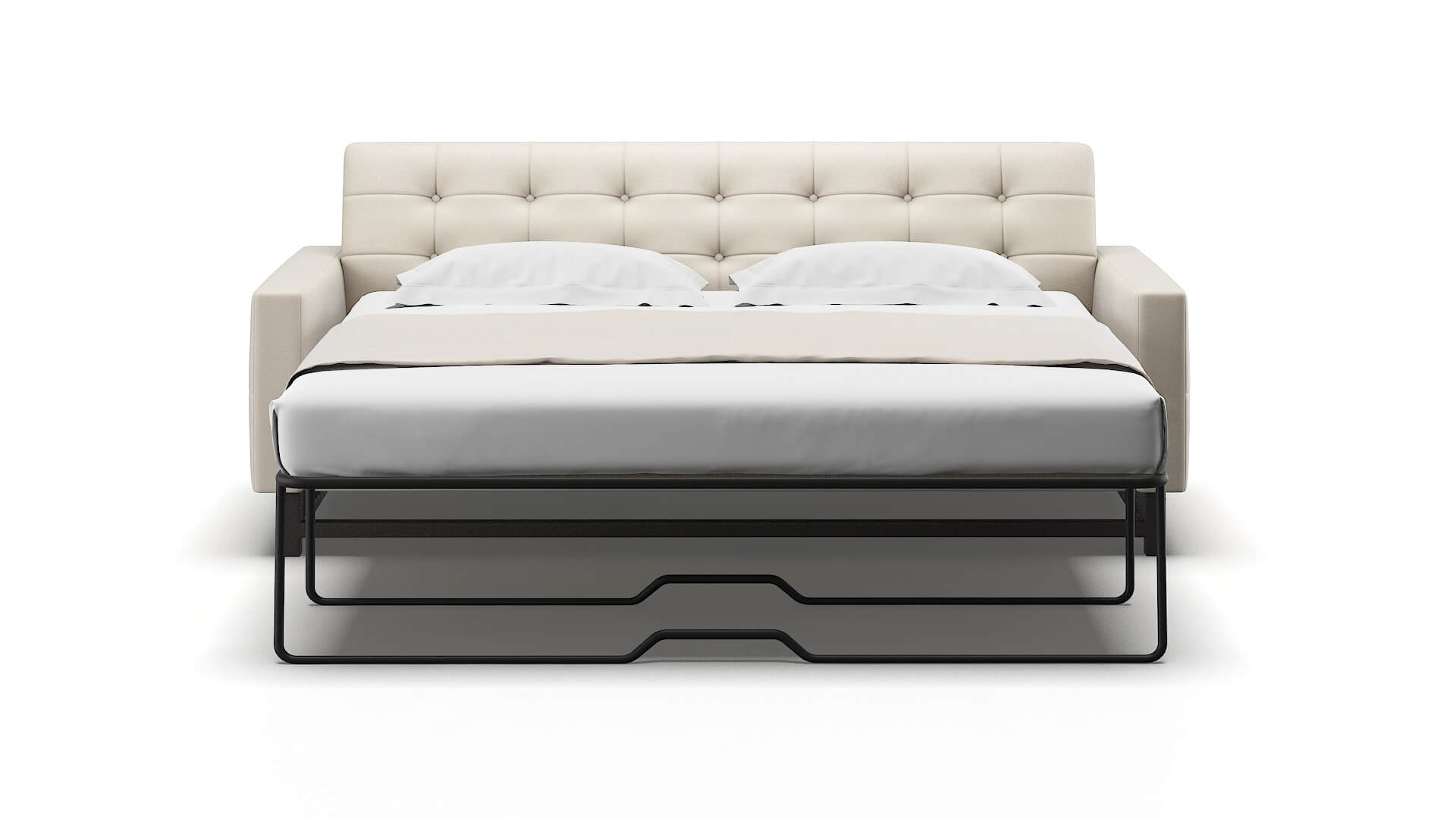 Madrid Malibu Linen Sofa Sleeper Espresso legs 1