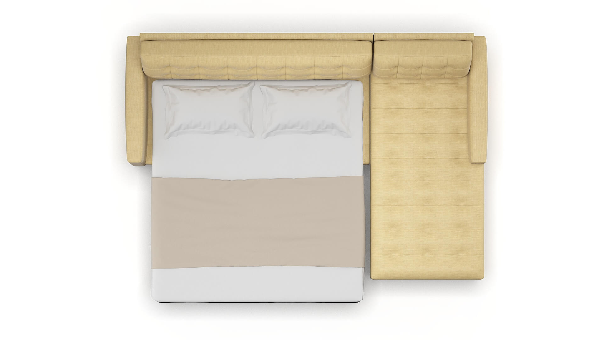 Madrid Malibu Maize Panel Sleeper Espresso legs 3