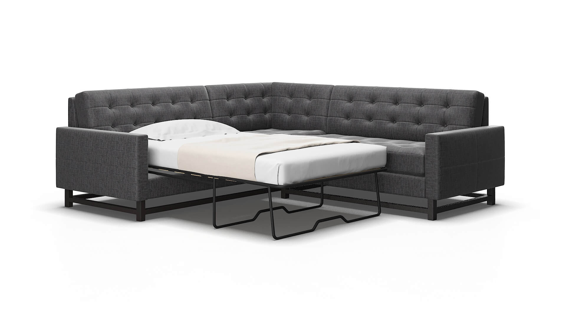 Madrid Marcy baltic Sectional sleeper Espresso Legs  2
