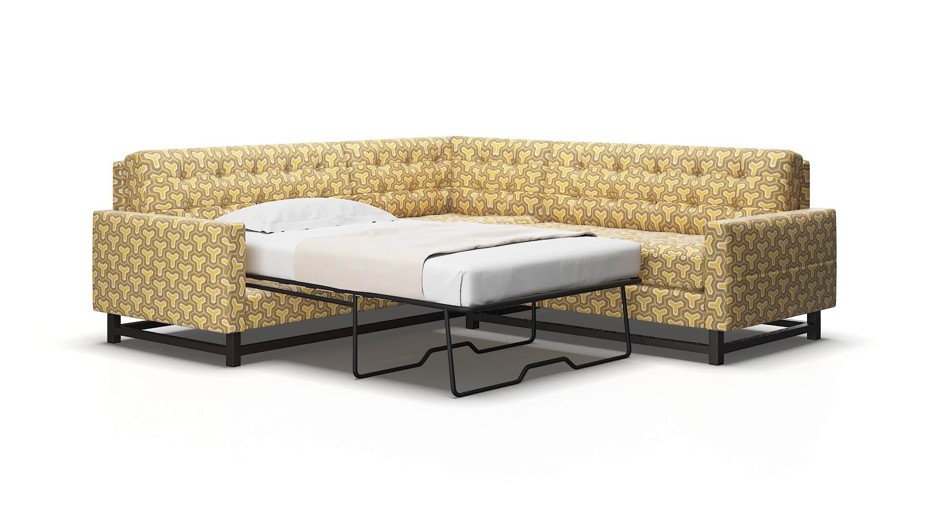 Madrid Merci dijon Sectional sleeper Espresso Legs  2
