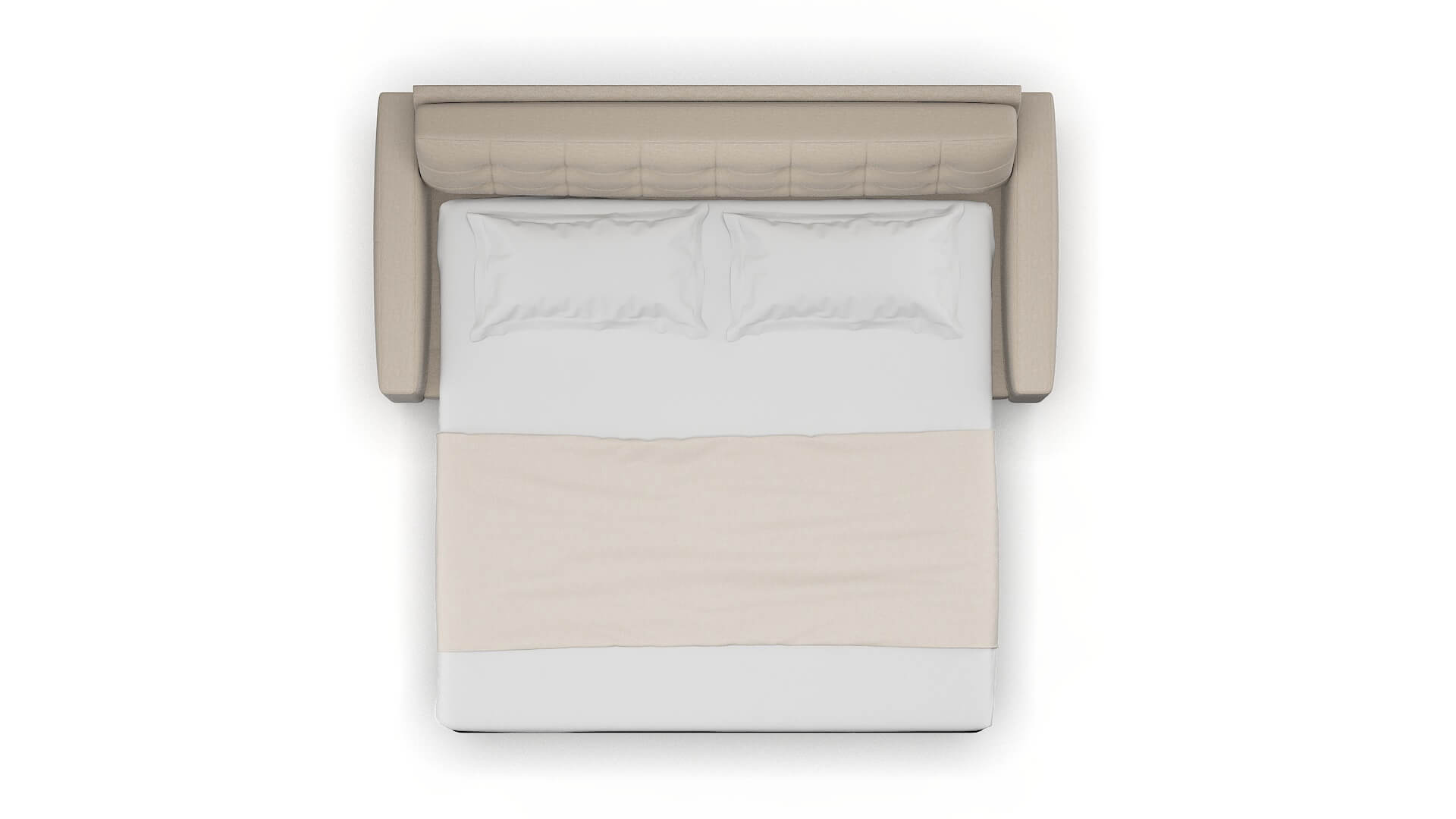 Madrid Naples Almond Sofa Sleeper Espresso legs 3