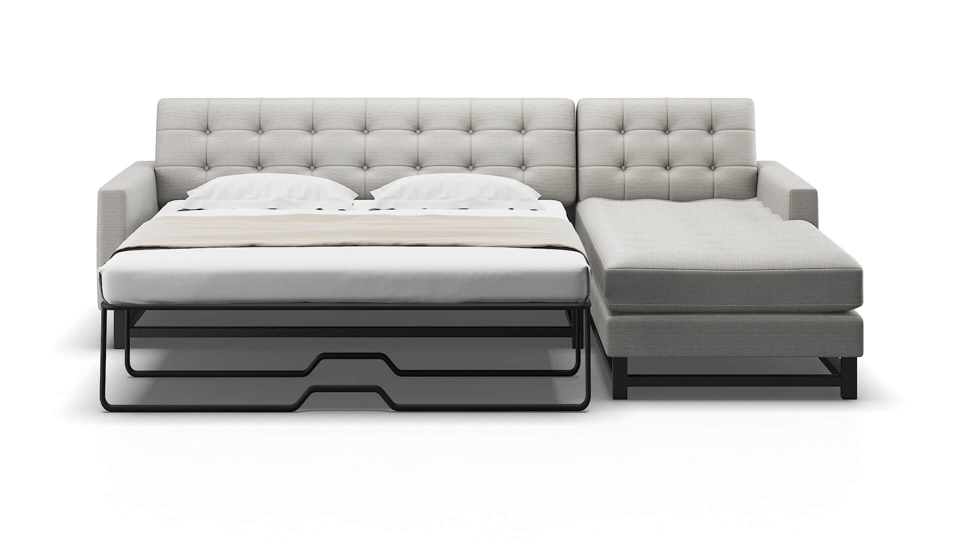 Madrid Naples Ash Panel Sleeper Espresso legs 1