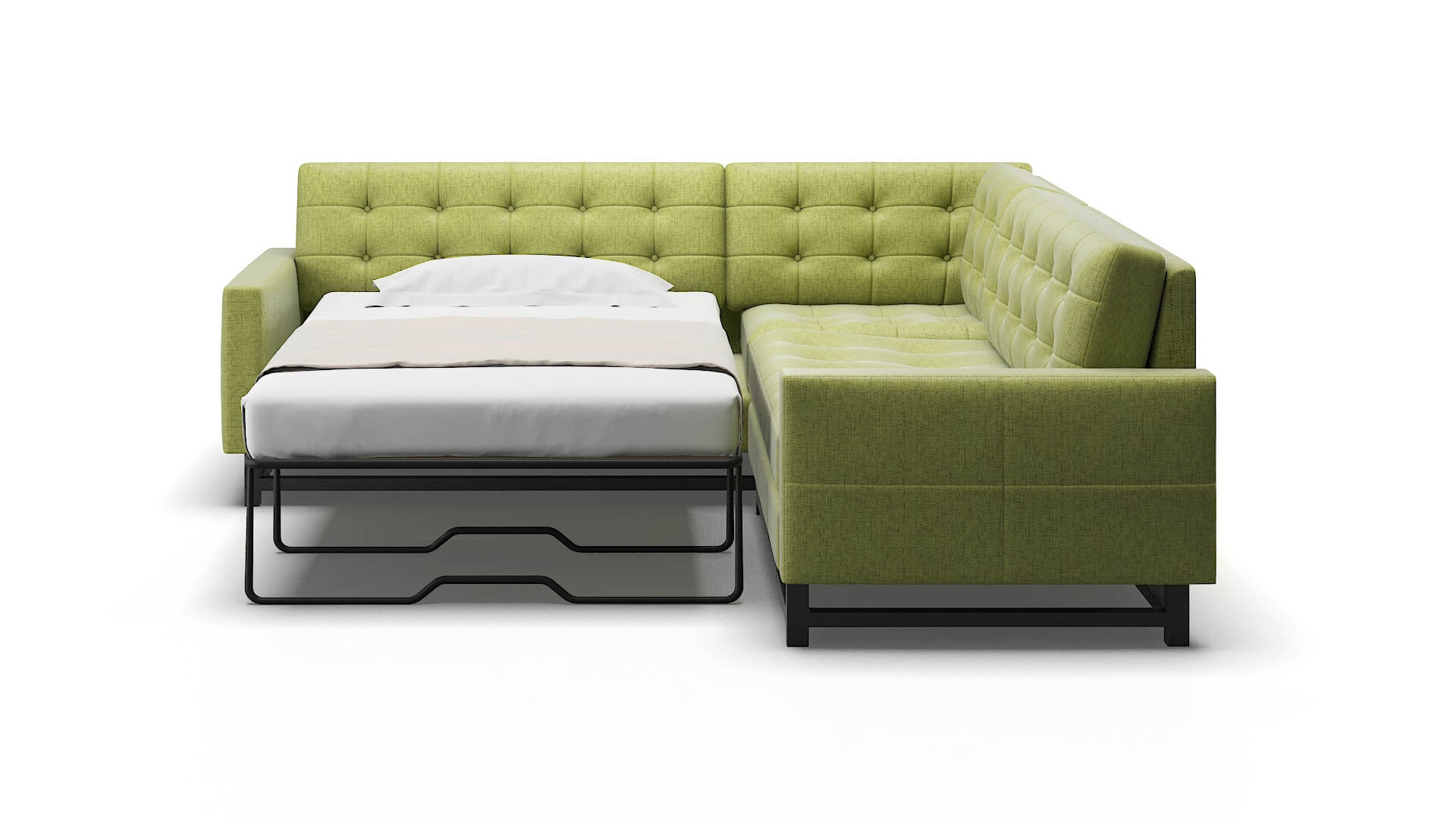 Madrid Notion Appletini Sectional Sleeper Espresso legs 1