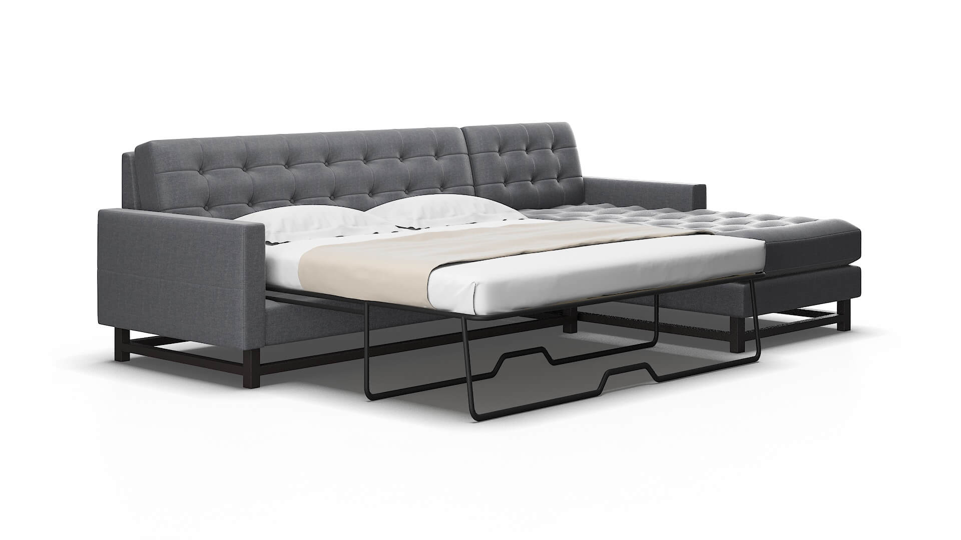 Madrid Notion graphite Panel sleeper Espresso Legs  2