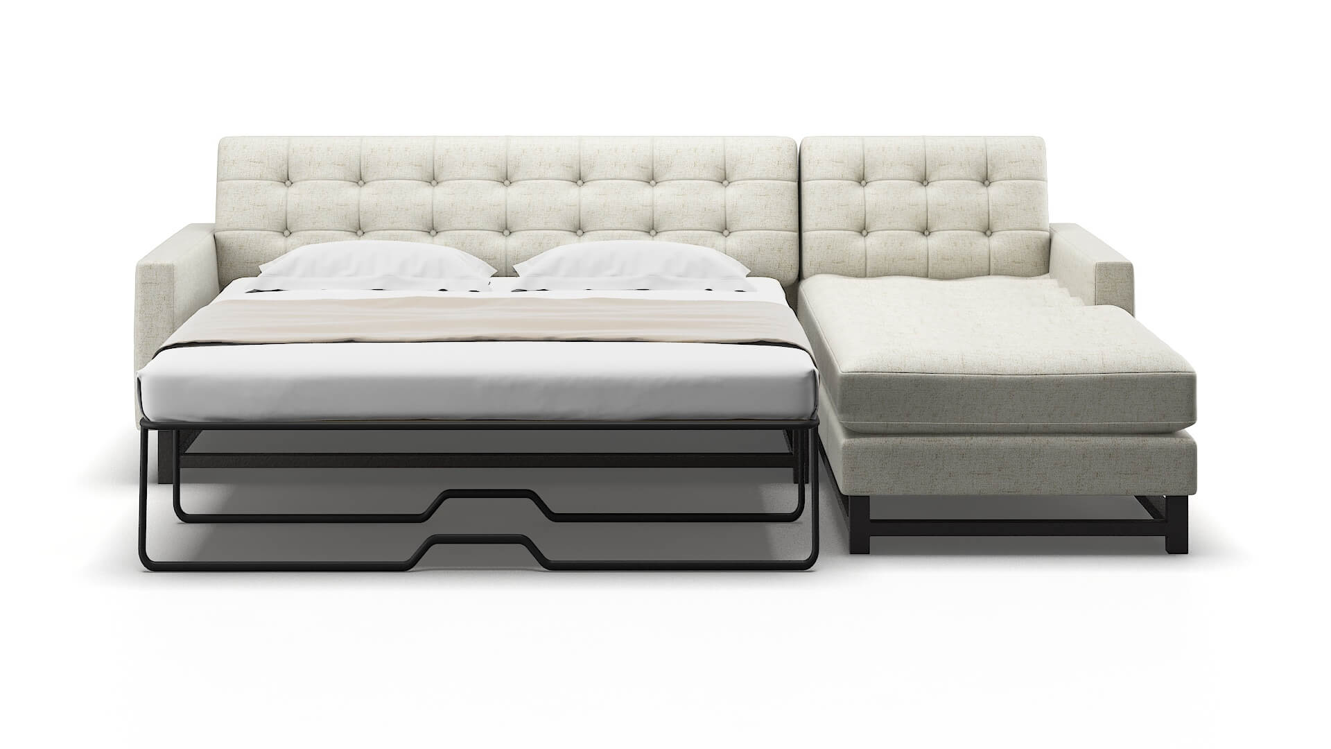 Madrid Oceanside Birch Panel Sleeper Espresso legs 1