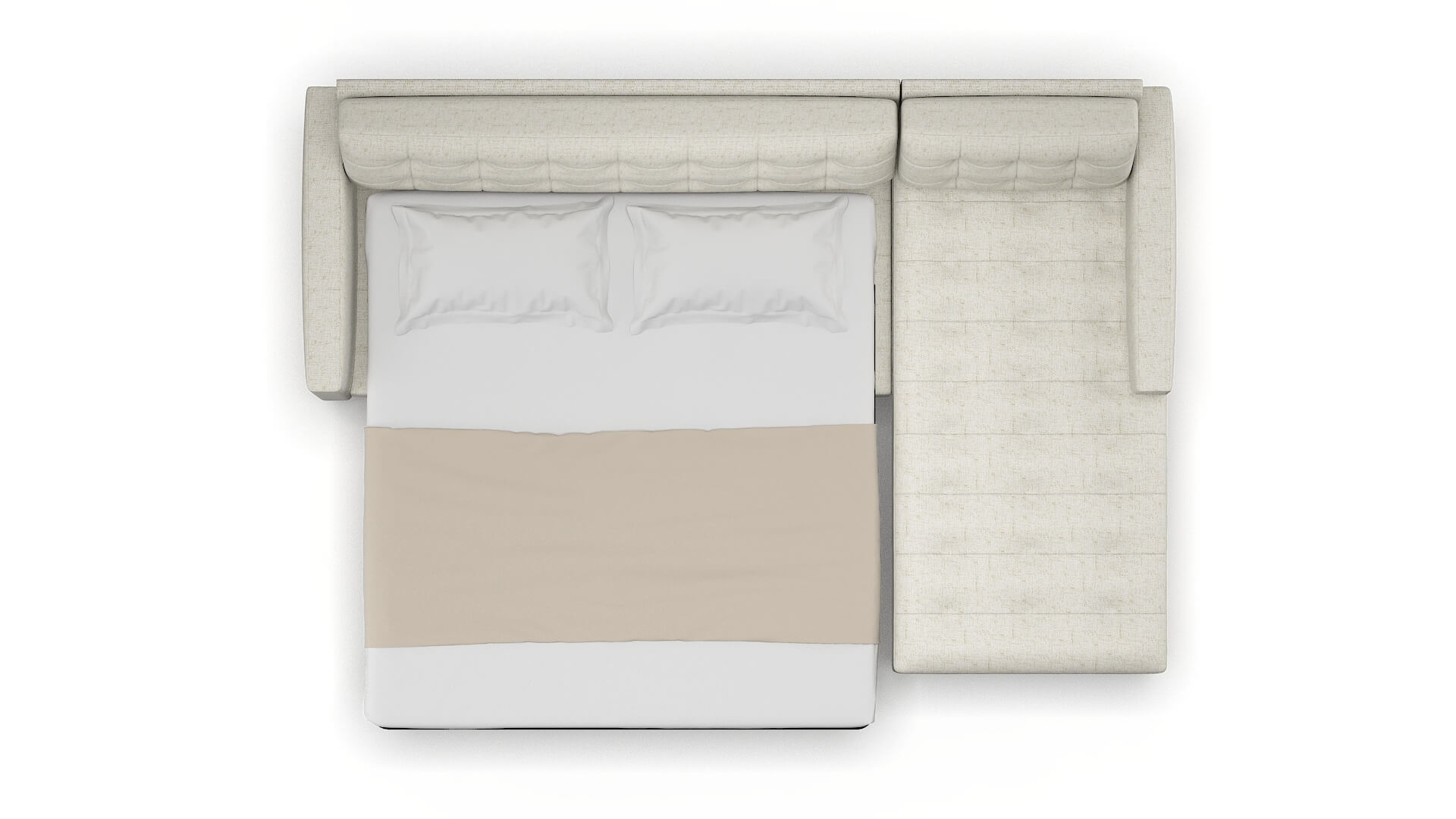 Madrid Oceanside Birch Panel Sleeper Espresso legs 3