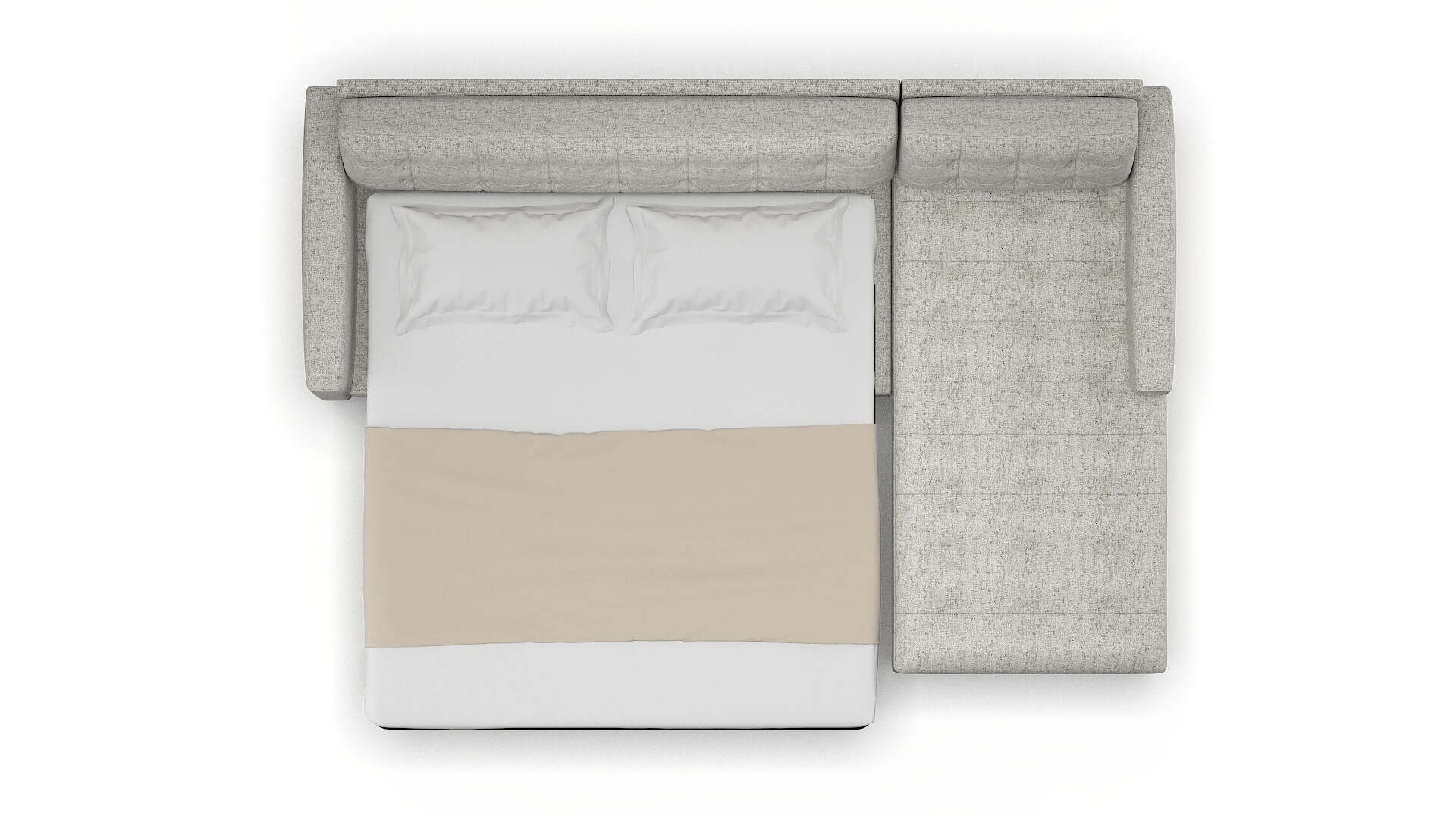 Madrid Oceanside Granite Panel Sleeper Espresso legs 3