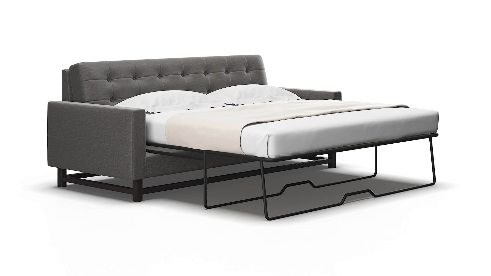 Madrid Oscar grey Sofa sleeper Espresso Legs  2