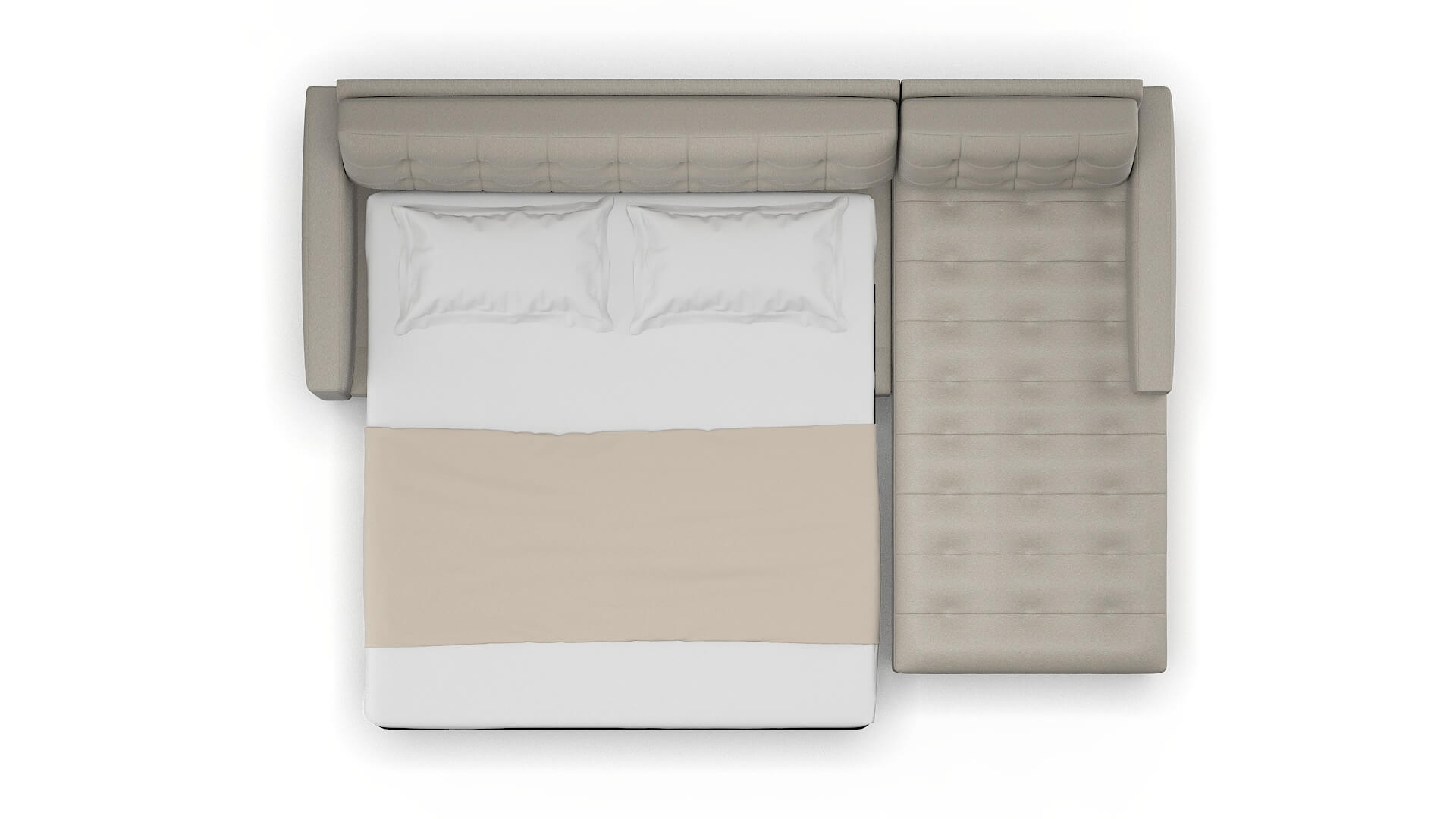 Madrid Oscar Silver Panel Sleeper Espresso legs 3