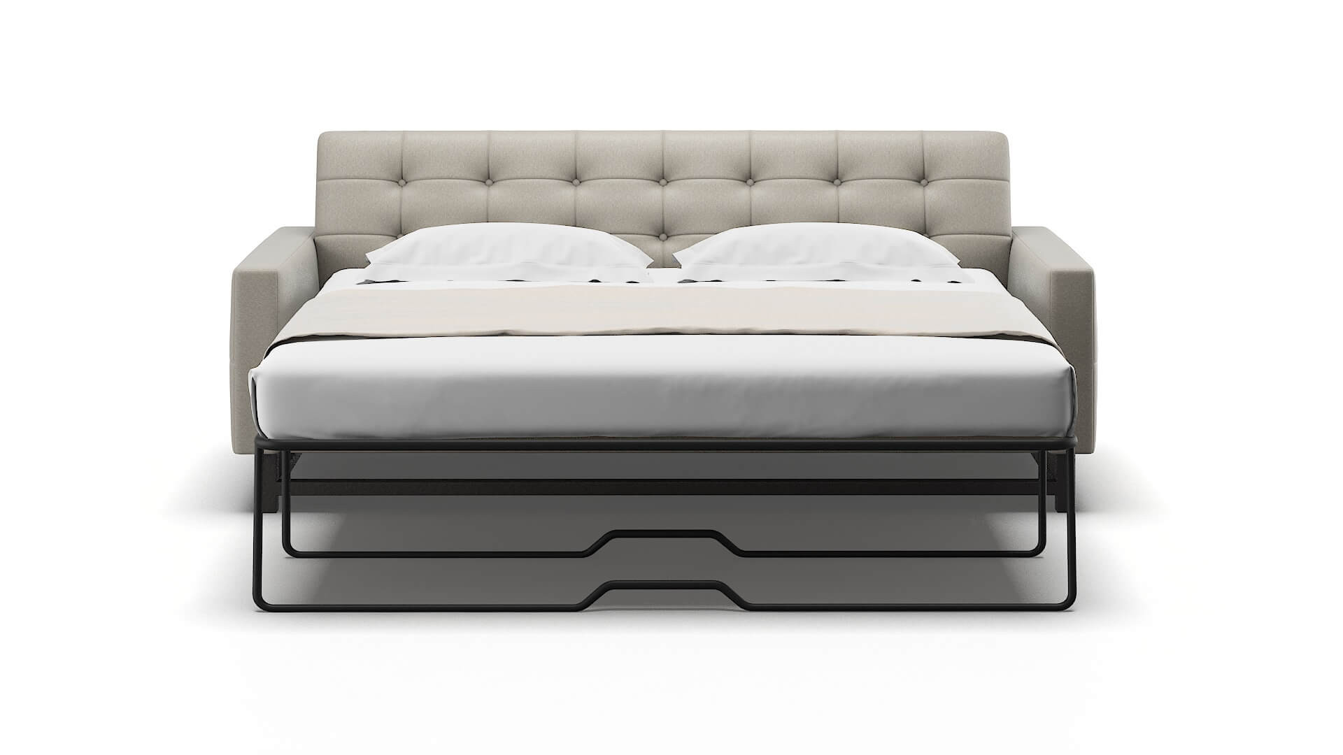 Madrid Oscar Silver Sofa Sleeper Espresso legs 1