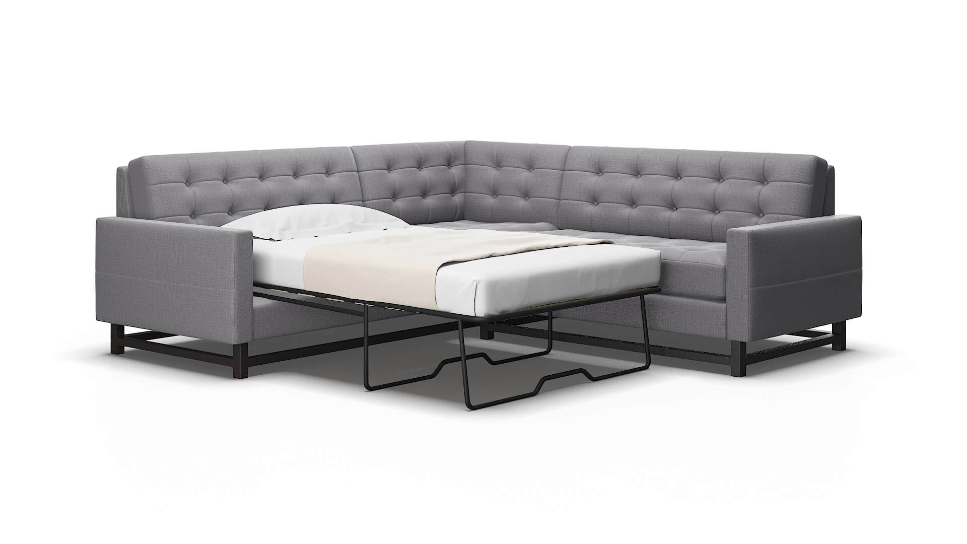 Madrid Parker ash Sectional sleeper Espresso Legs  2
