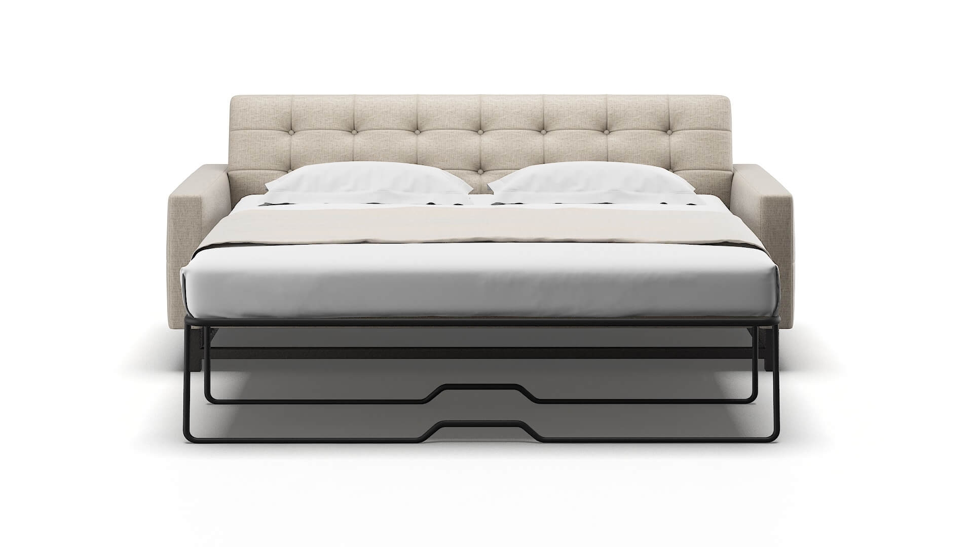 Madrid Parker Wheat Sofa Sleeper Espresso legs 1