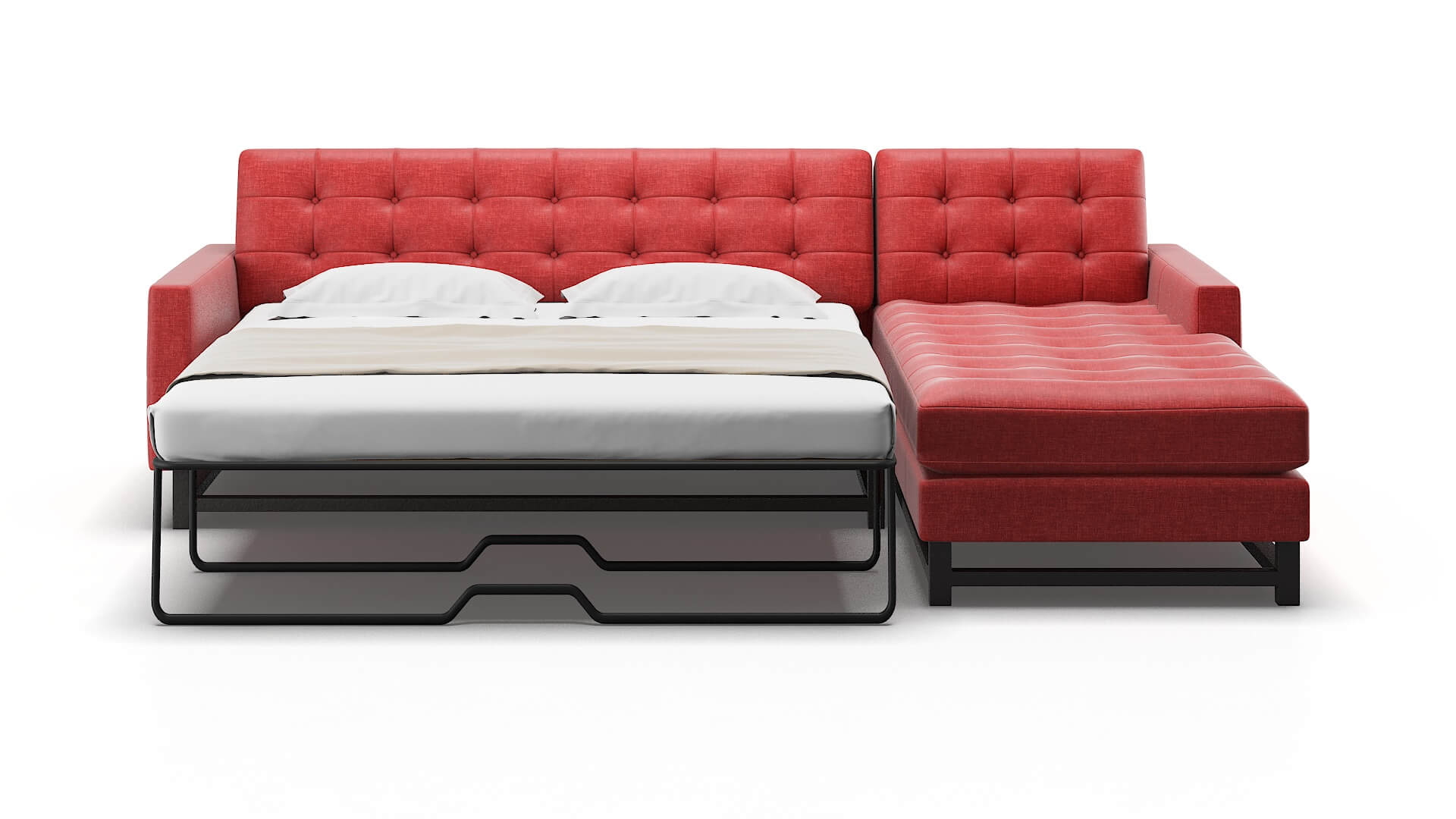 Madrid Portland Berry Panel Sleeper Espresso legs 1