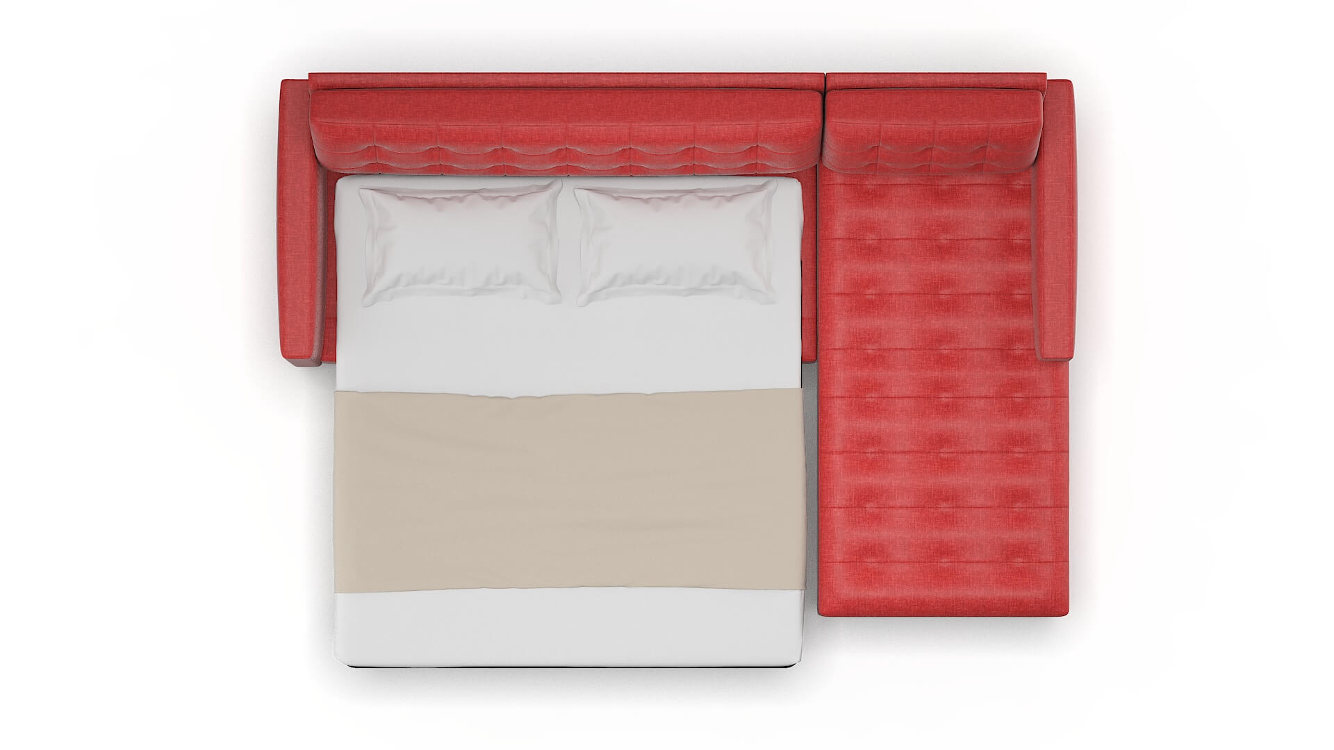 Madrid Portland Berry Panel Sleeper Espresso legs 3