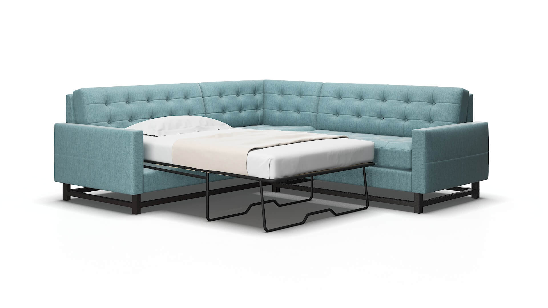 Madrid Prisma hydrate Sectional sleeper Espresso Legs  2