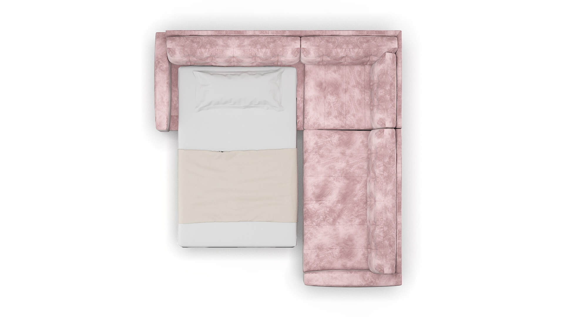 Madrid Quartz 705 Sectional Sleeper Espresso legs 3