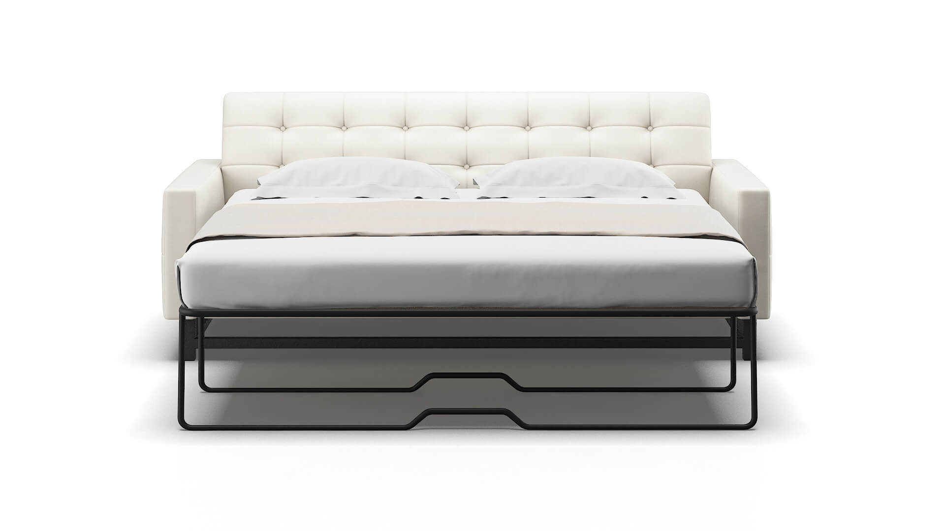 Madrid R_prize Cream Sofa Sleeper Espresso legs 1