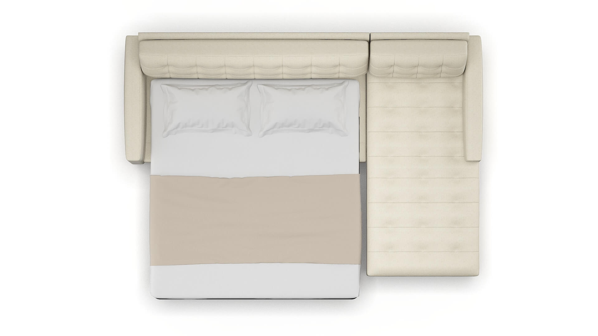 Madrid Redondo Oyster Panel Sleeper Espresso legs 3