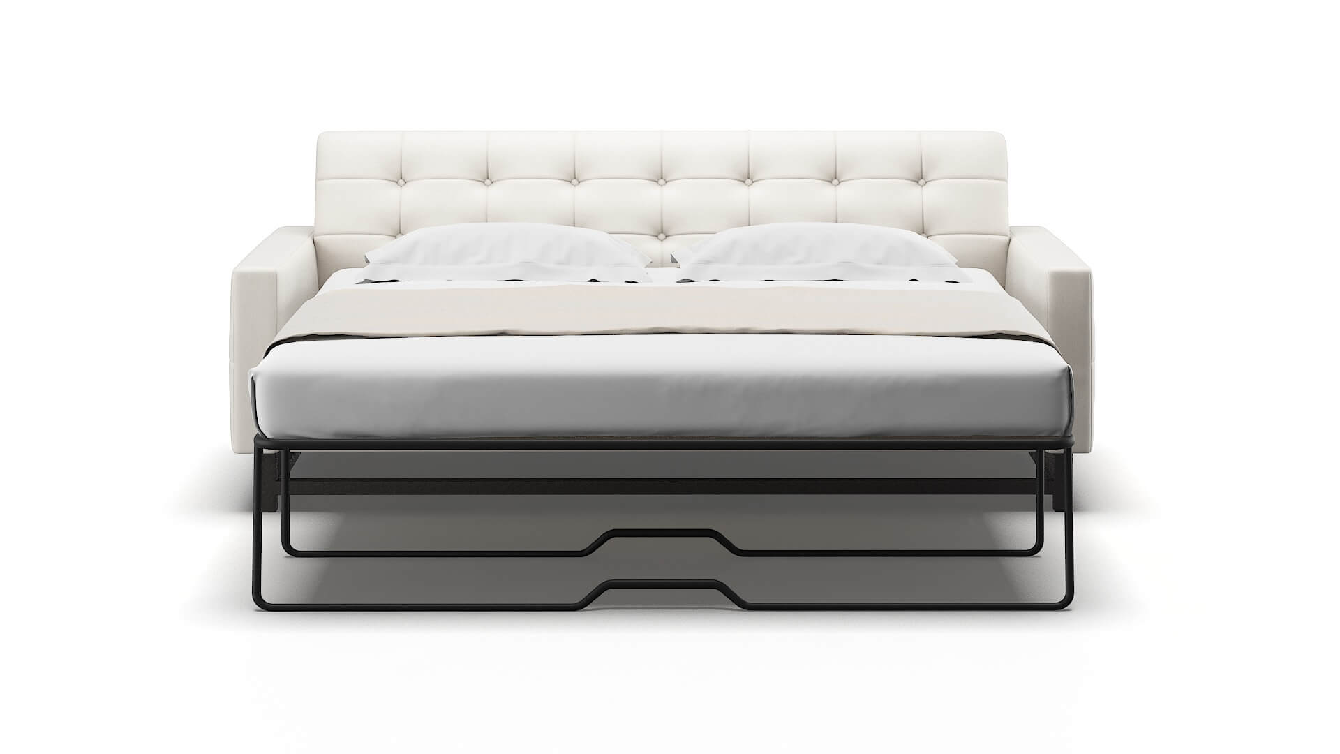 Madrid Redondo Pearl Sofa Sleeper Espresso legs 1