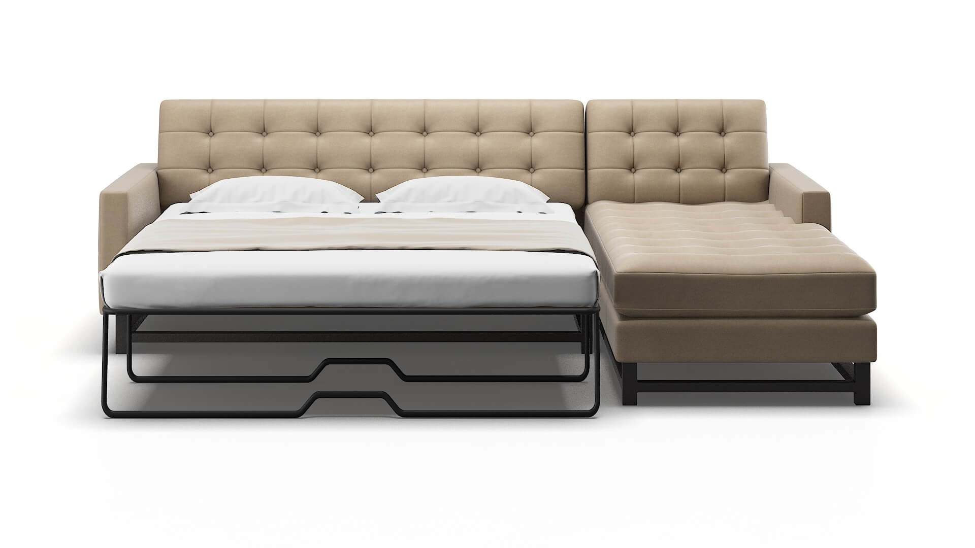 Madrid Rocket Cappuccino Panel Sleeper Espresso legs 1