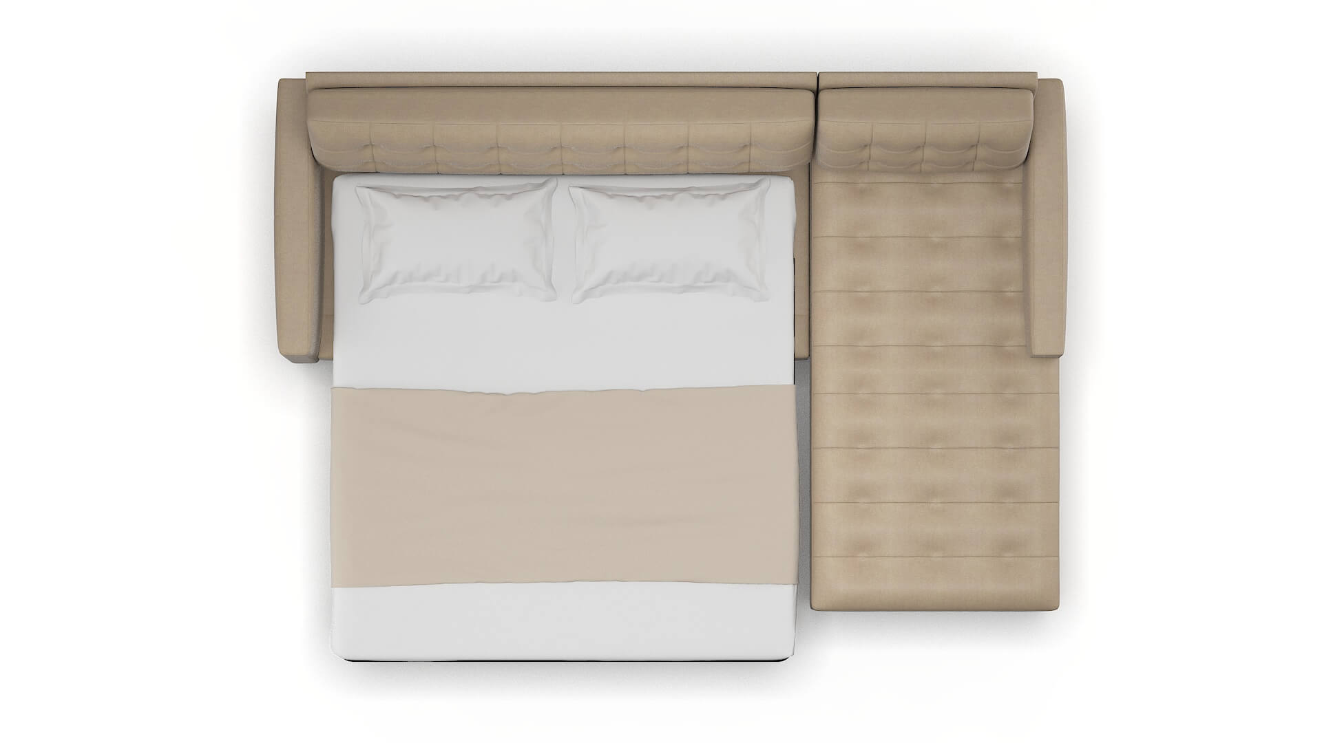 Madrid Rocket Cappuccino Panel Sleeper Espresso legs 3