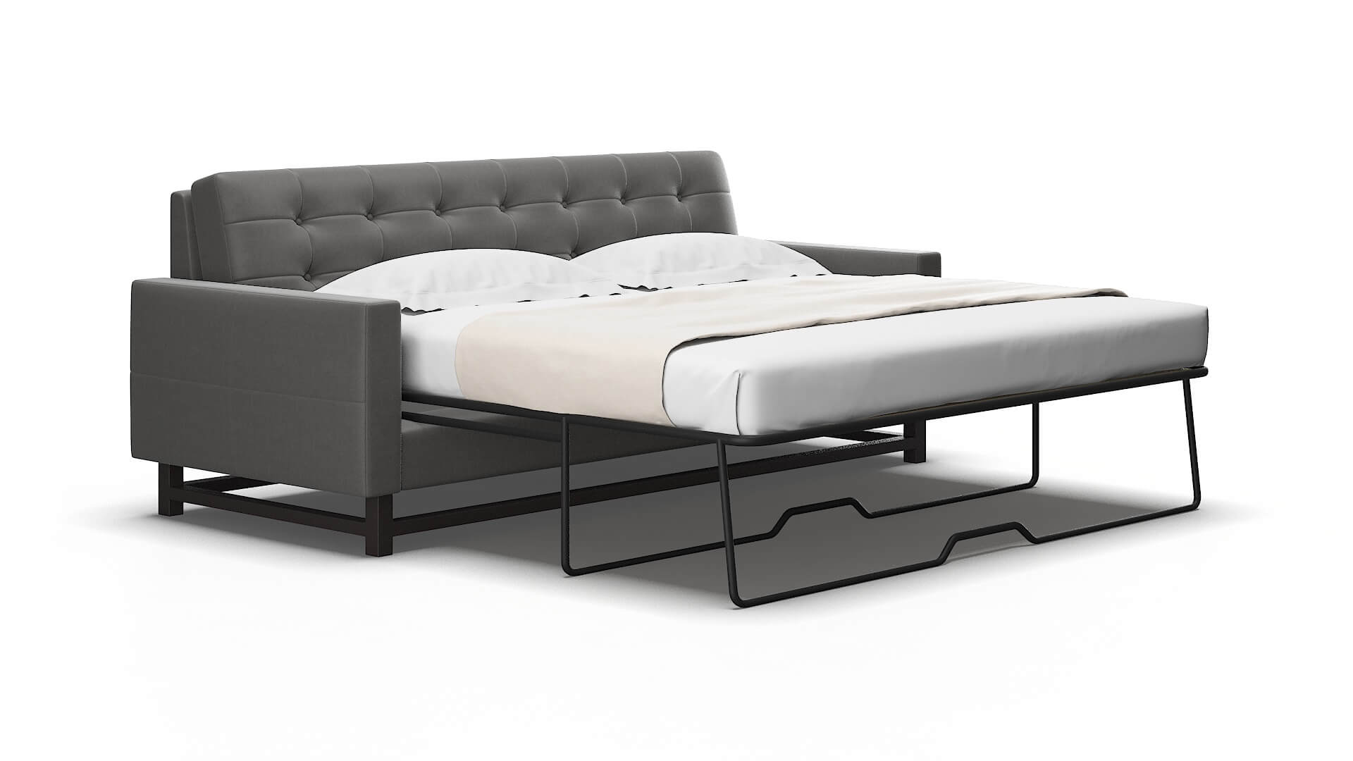 Madrid Rocket charcoal Sofa sleeper Espresso Legs  2